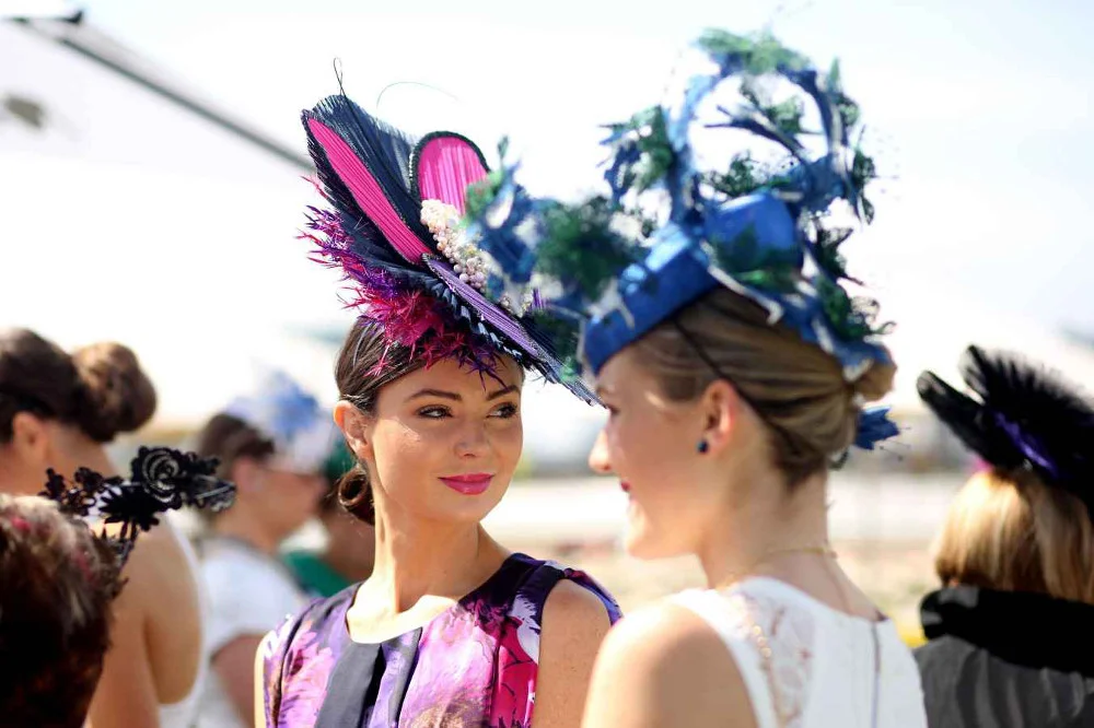 Bright hats at Melbourne cup.jpg