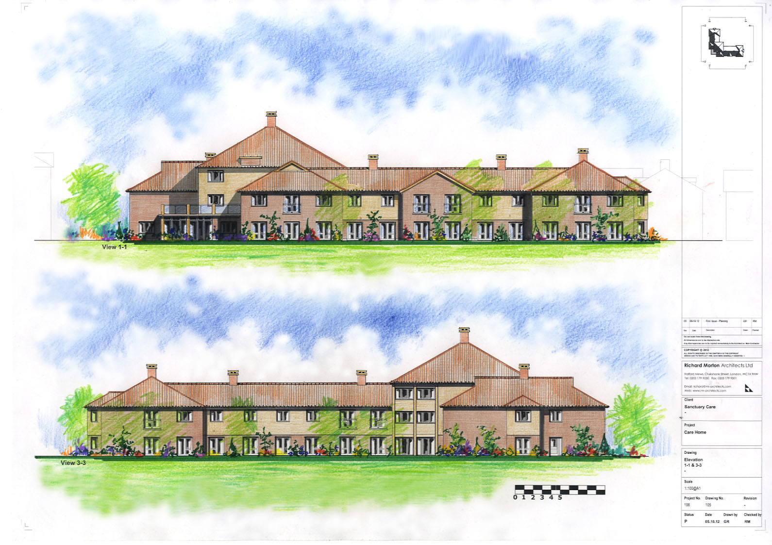 HAND COLOURED Elevations  1-1 & 3-3.jpg