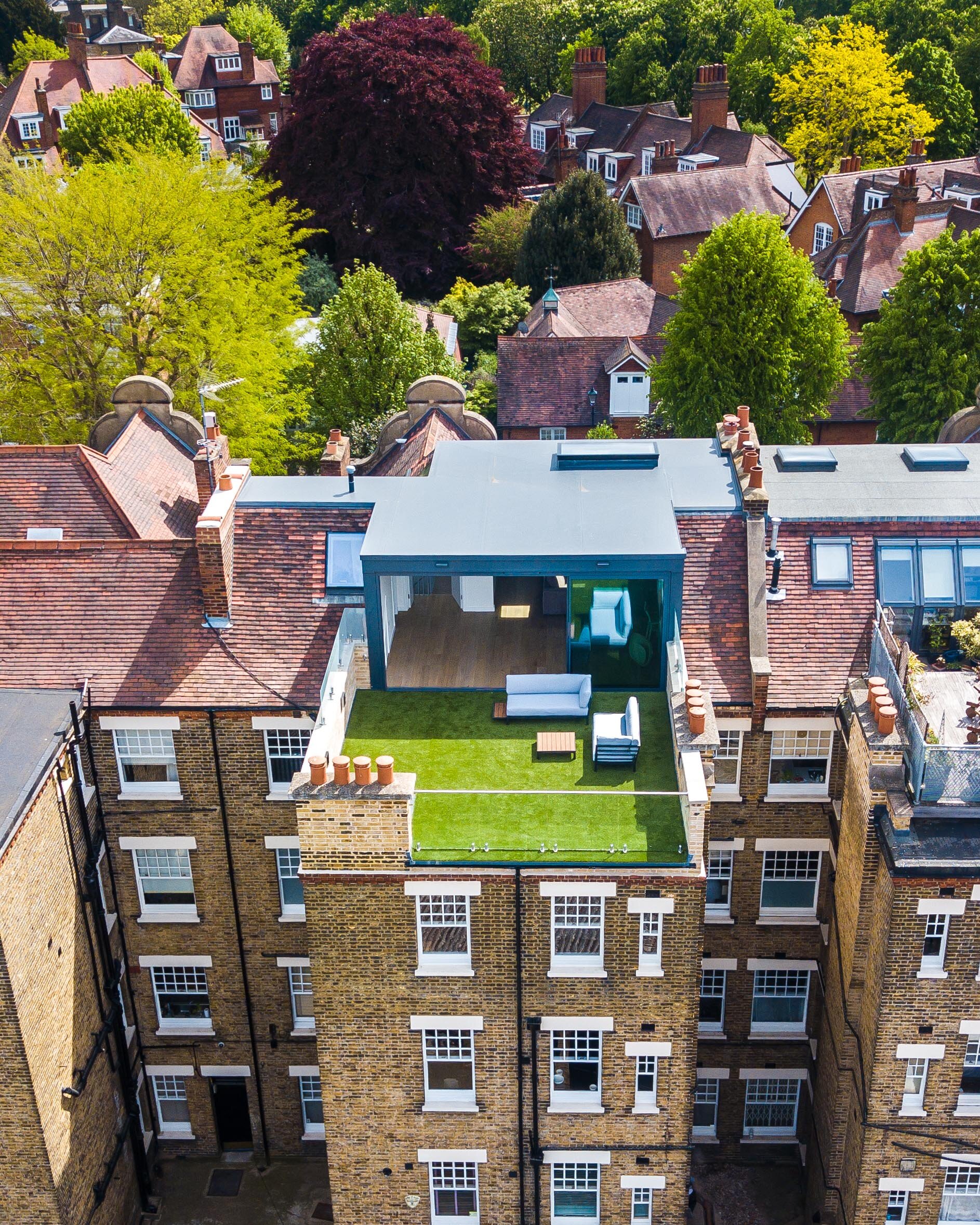 BPM0006 Victorian Penthouse London Chiswick Terrace Flat Room Conversion From The Sky.jpg