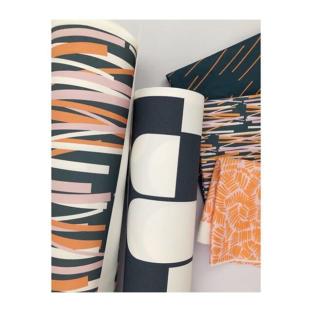 Sticks and Lozenge wallpaper now available! Other designs will be coming too when they have been sampled! Bespoke colourways available to match paint colours 🎨