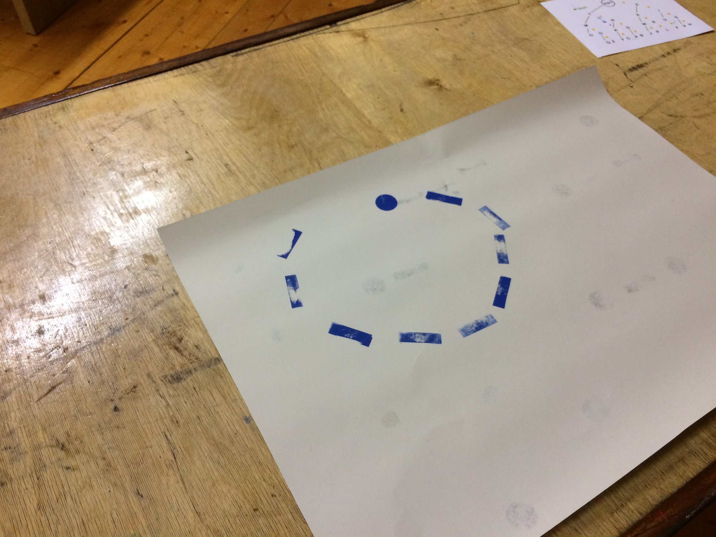 Moon in morse - a creative interpretation. 