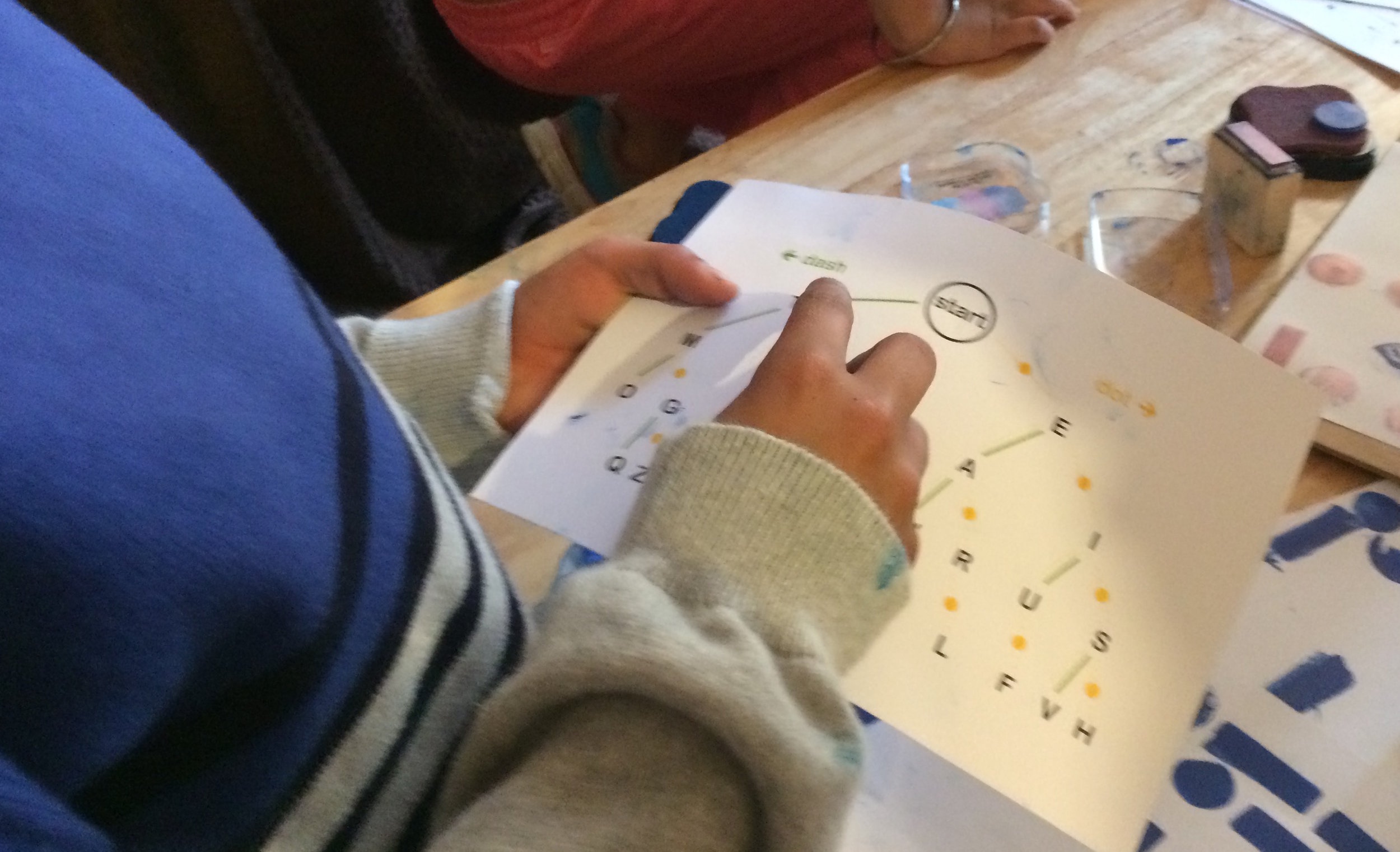 Tracing the dots and dashes