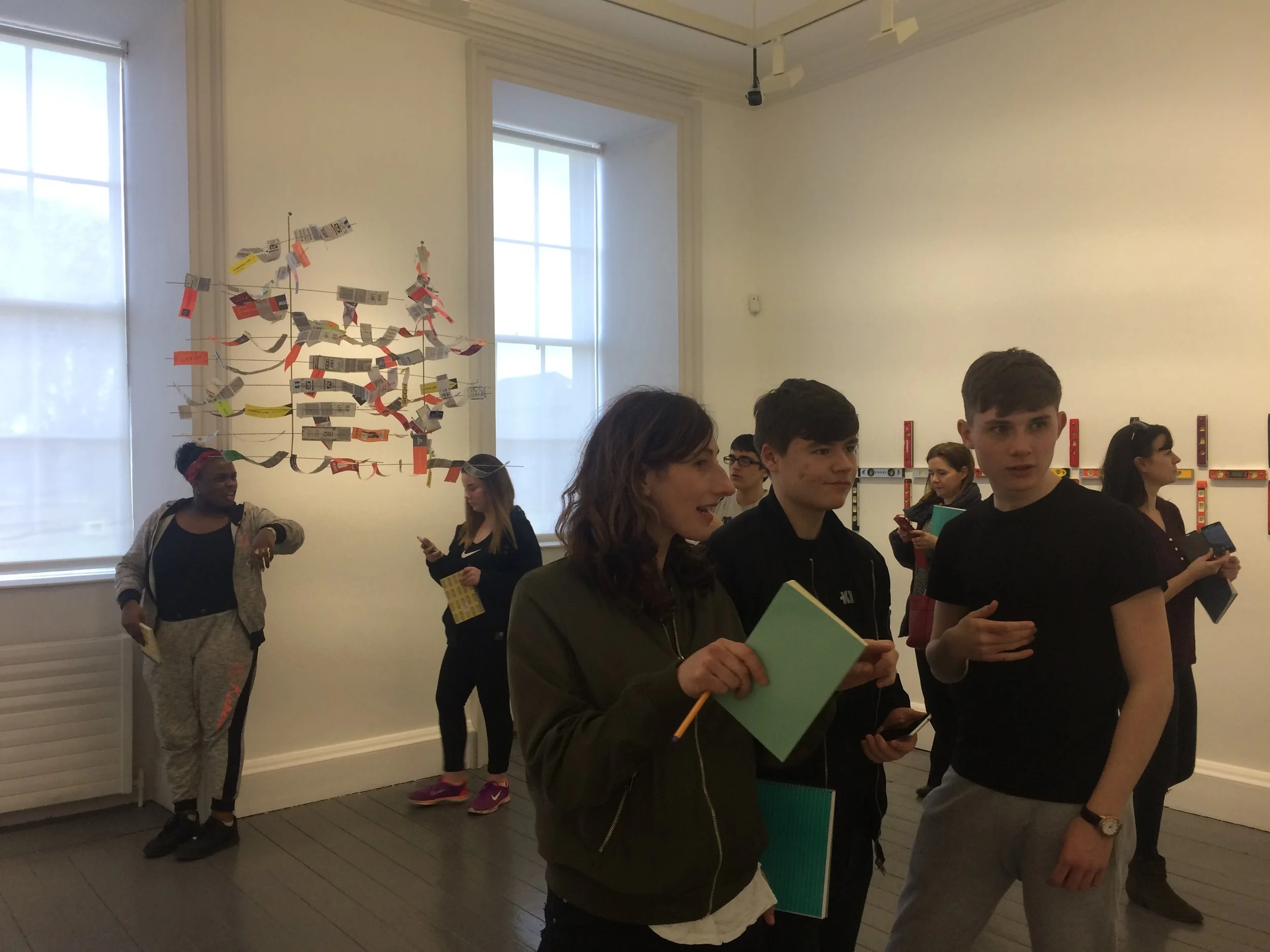 At the Jac Leirner exhibition 1.jpg