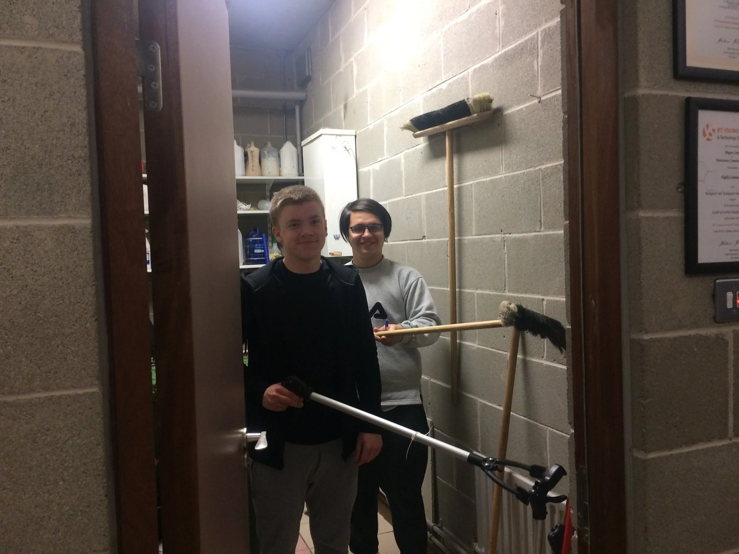 Students, working in teams, were allocated sites to transform within the school