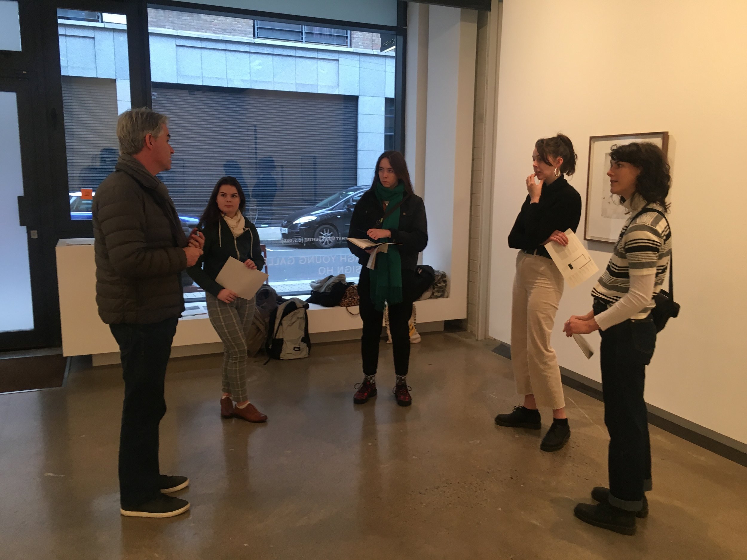 Artist Brian Fay gives a tour of his work at his solo exhibition at The Oonagh Young Gallery, field research day #4