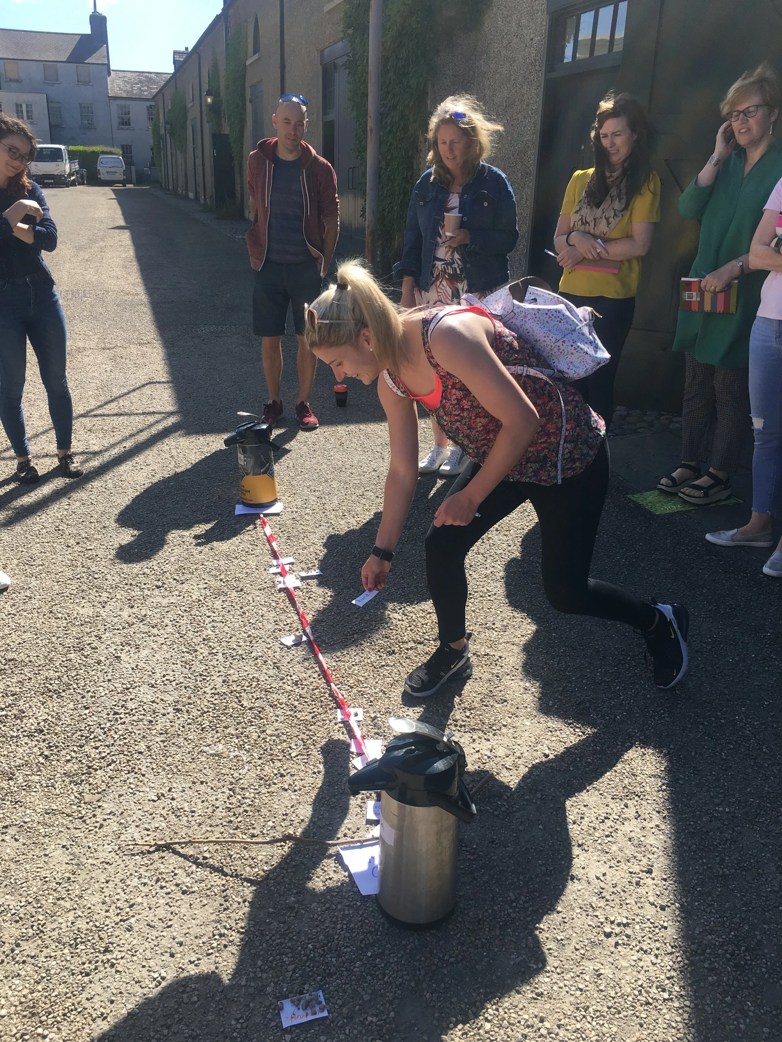 How comfortable are you working with contemporary art in the classroom, where one end of the line is extremely uncomfortable and one end is extremely comfortable?