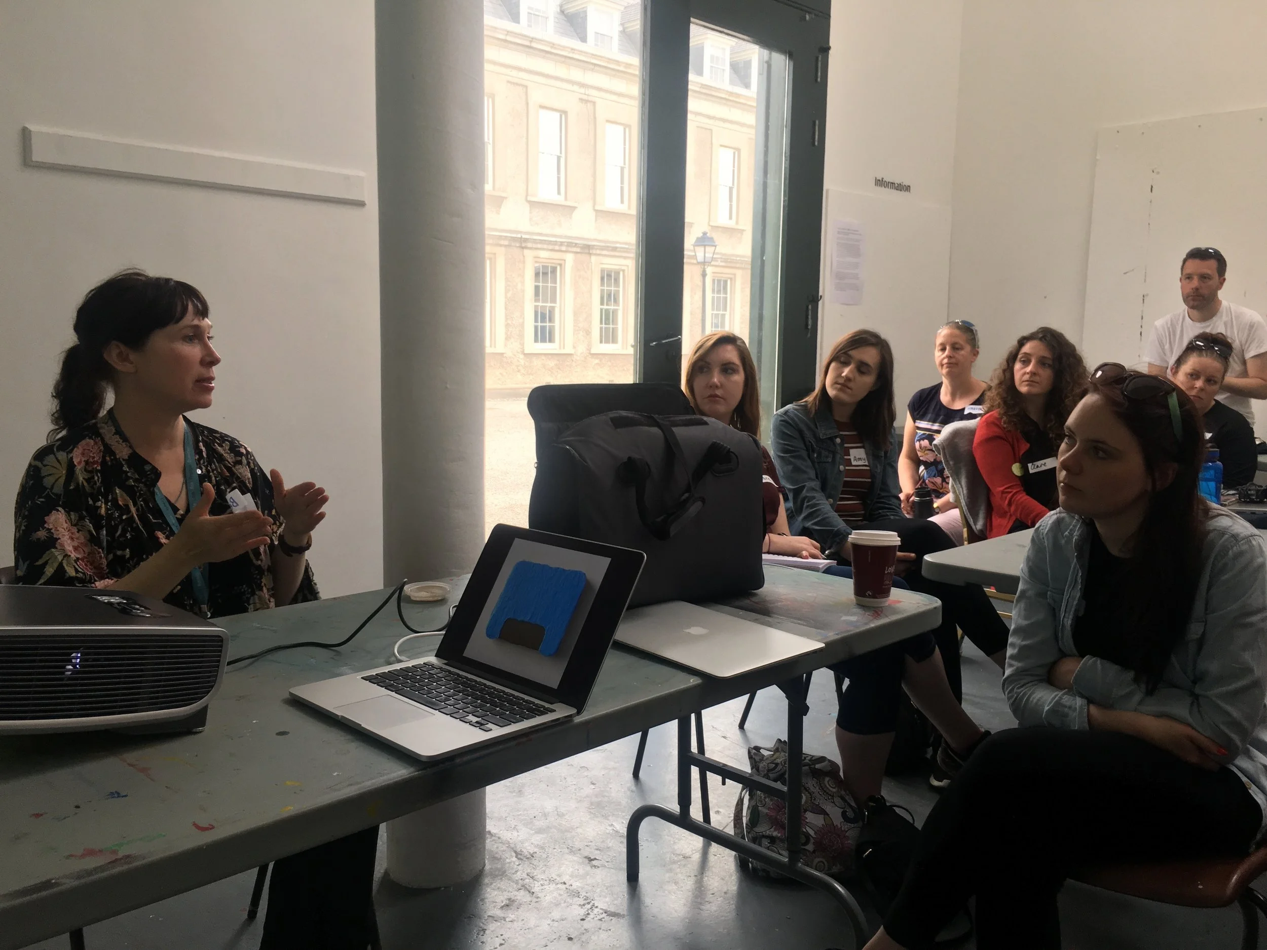 Beth’s session focused on creating abstract paintings from real life. Her introduction included a presentation of selected abstract works by artists based in Ireland (mostly).