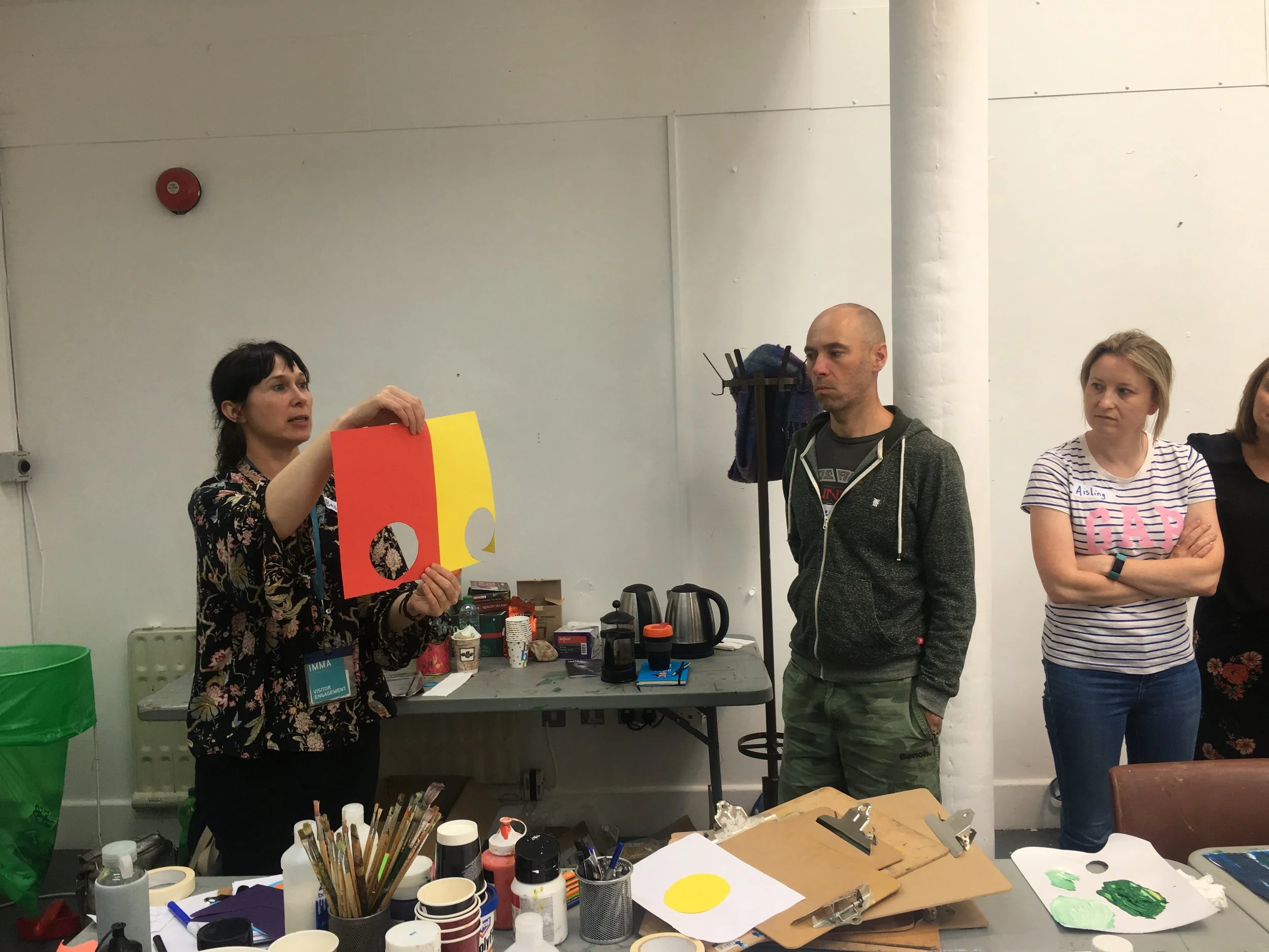 Exploring colour and perception and optical illusion by looking at certain colours juxtaposed.
