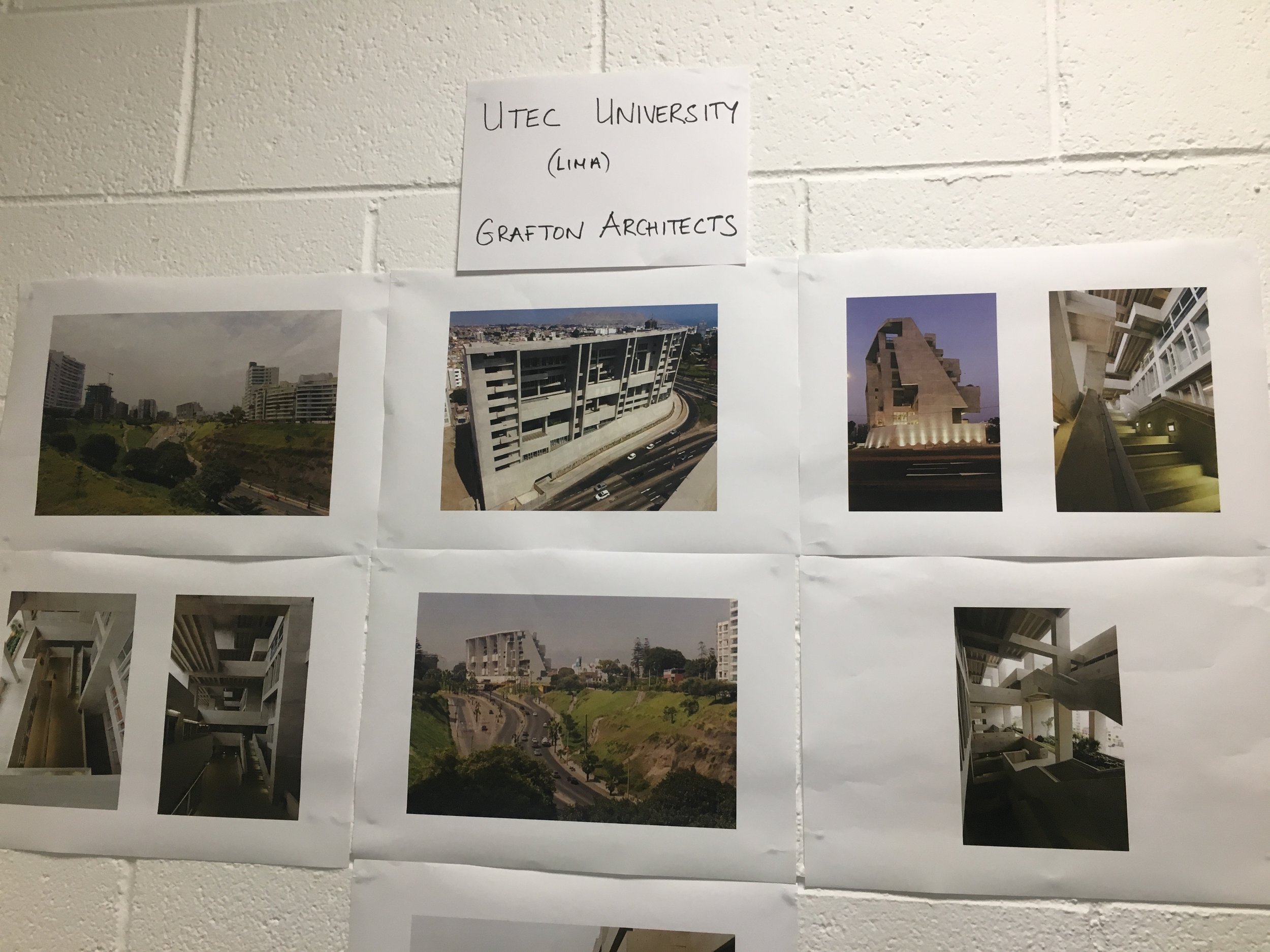   Participants took part in a ‘crit’ of buildings by important Irish architects such as Grafton Architects  