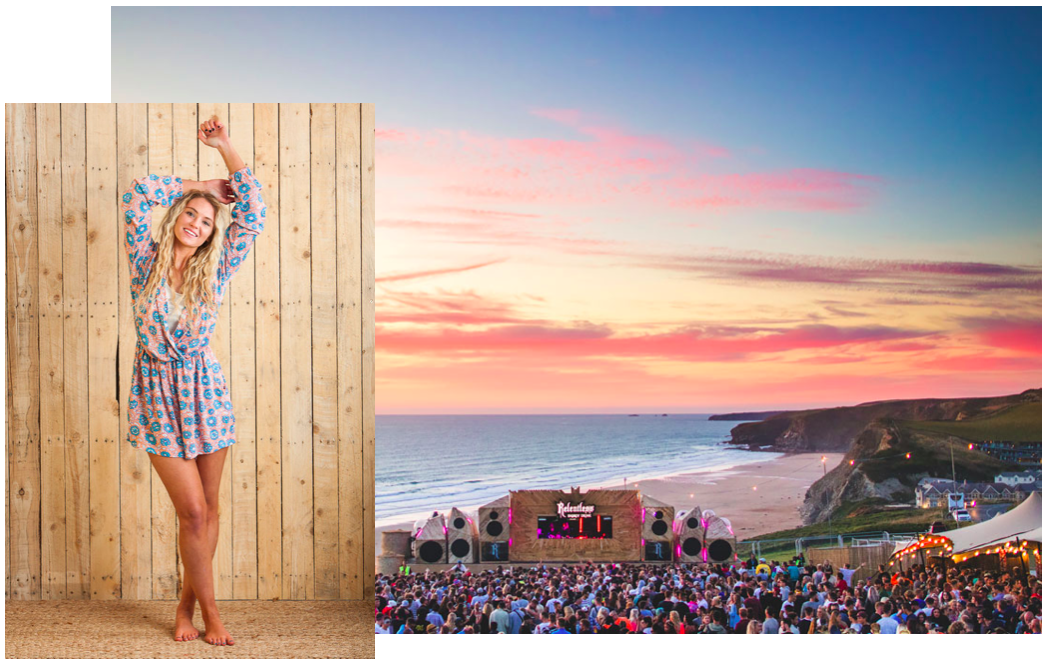 Photo via: Boardmasters Festival Lucie ( @lucierosedonlan ) wearing the Coraline Playsuit photographed by Adj Brown ( @adj_brown )