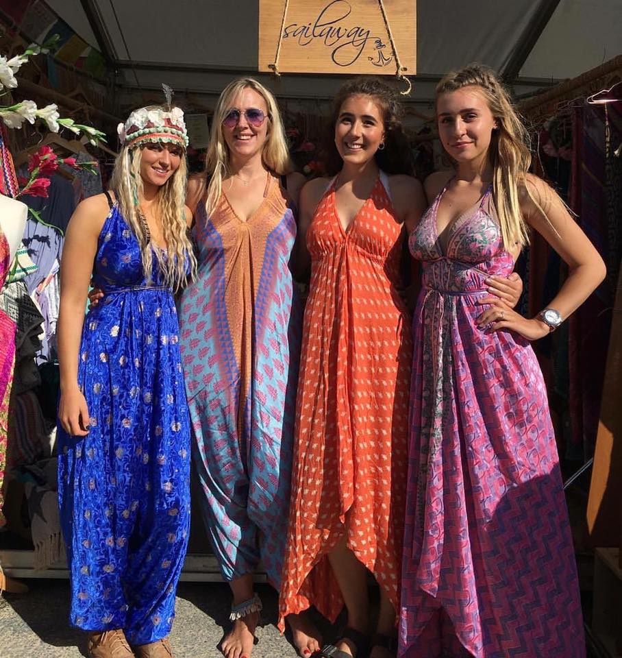 Lucie, Jolly Brown, Ellie &amp; Enya in the Arabian Nights dresses.