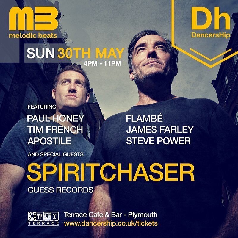May Bank Holiday Sunday Session. See you all there 🎶
&bull;
Posted @withregram &bull; @dancershipevents 💥 @melodicbeatsmusic and @dancershipevents have teamed up to bring you the amazing duo, @spiritchaser_official for a bank holiday Sunday special
