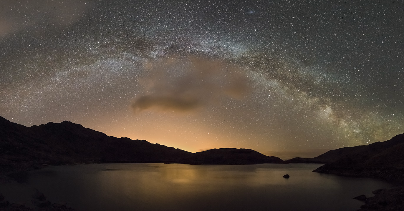 The stars over Snowdonia