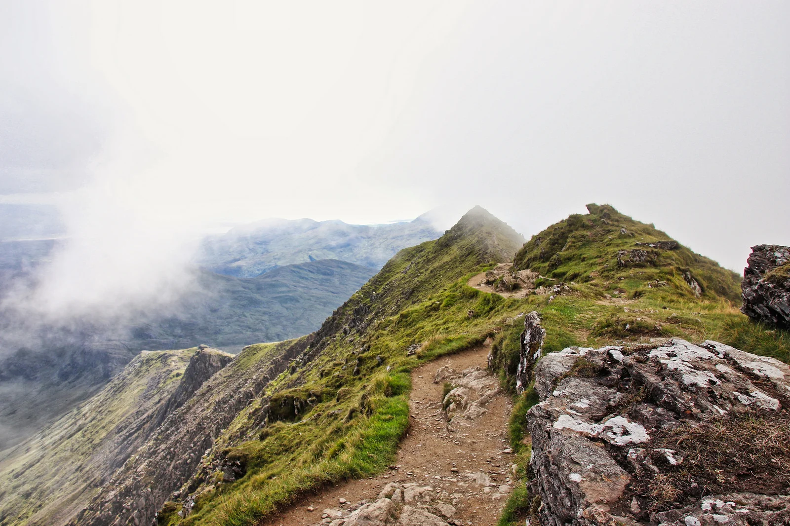 The Rangers Path to the summit of Snowdon