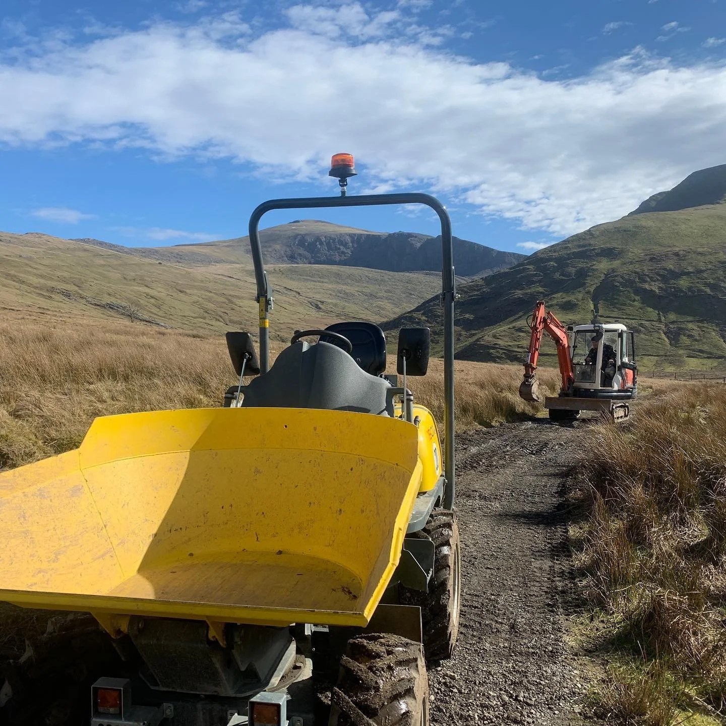 Track repairs and drainage. Just another day @crashpad_lodges #groundhogday #moutainview #maintenance