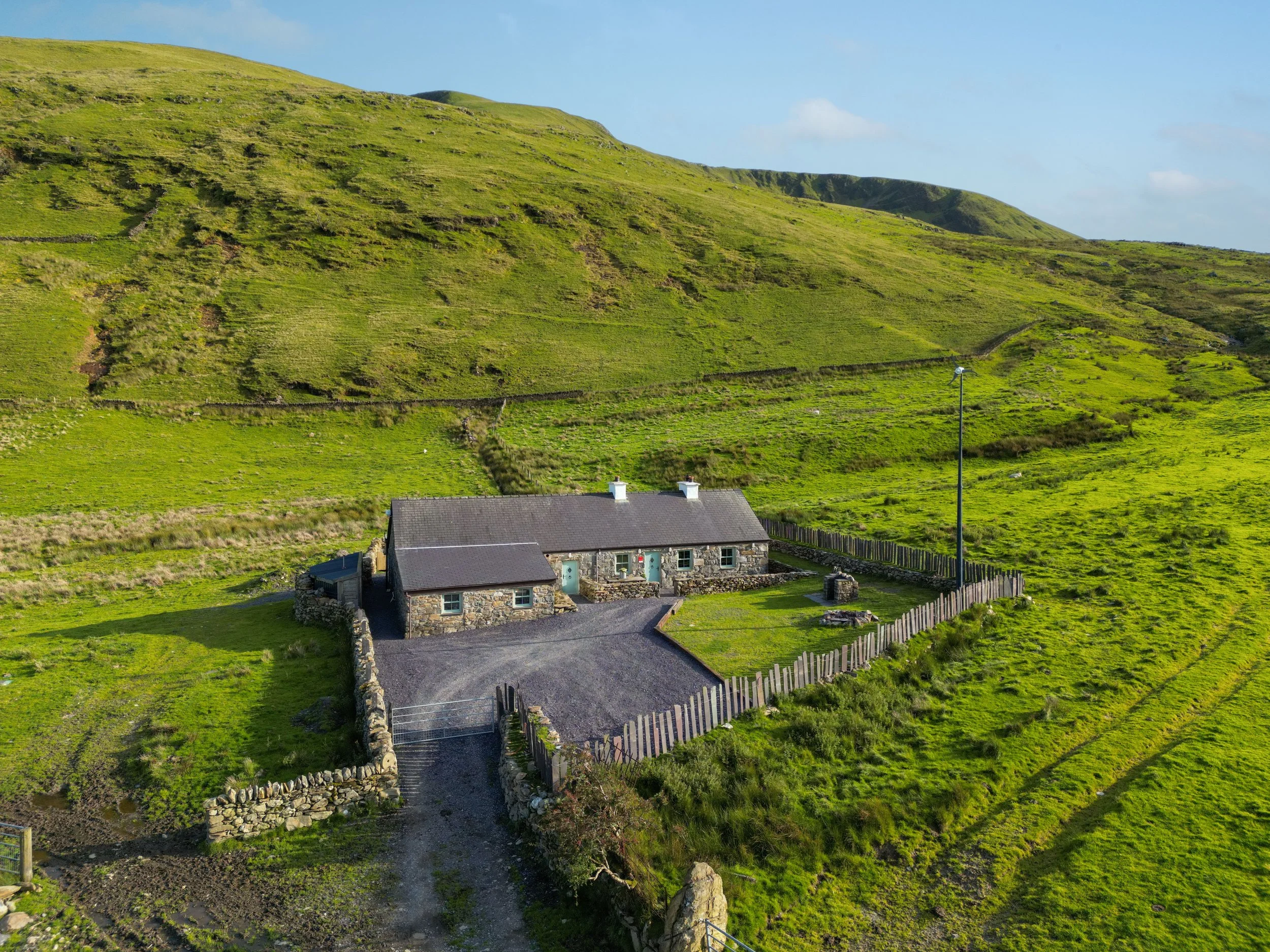 Birds eye view of Yr Helfa ran by Crashpad Lodges