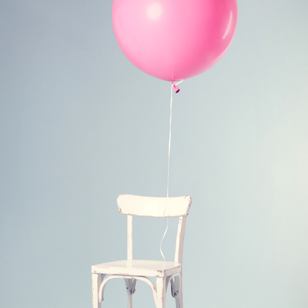 motivation, balloon on a chair