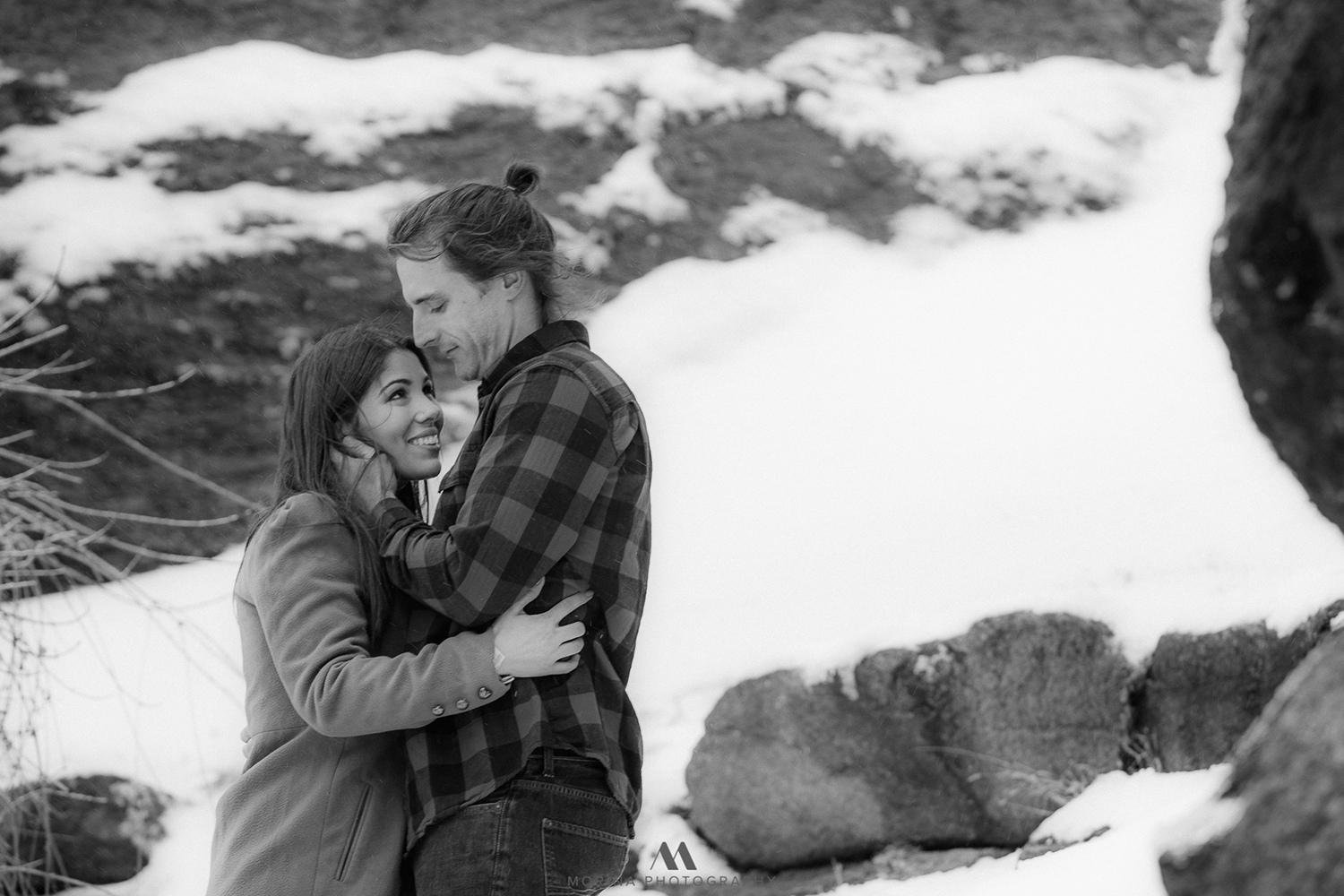 Snow Storm Engagement Session