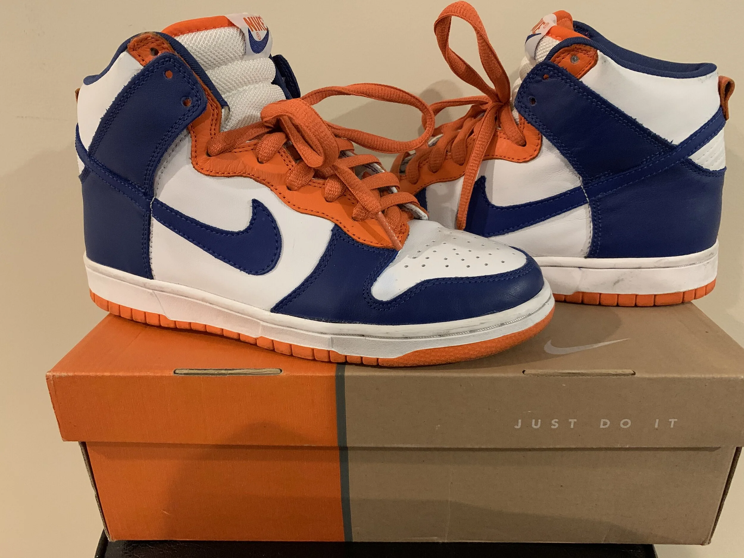 nike sb dunk high knicks