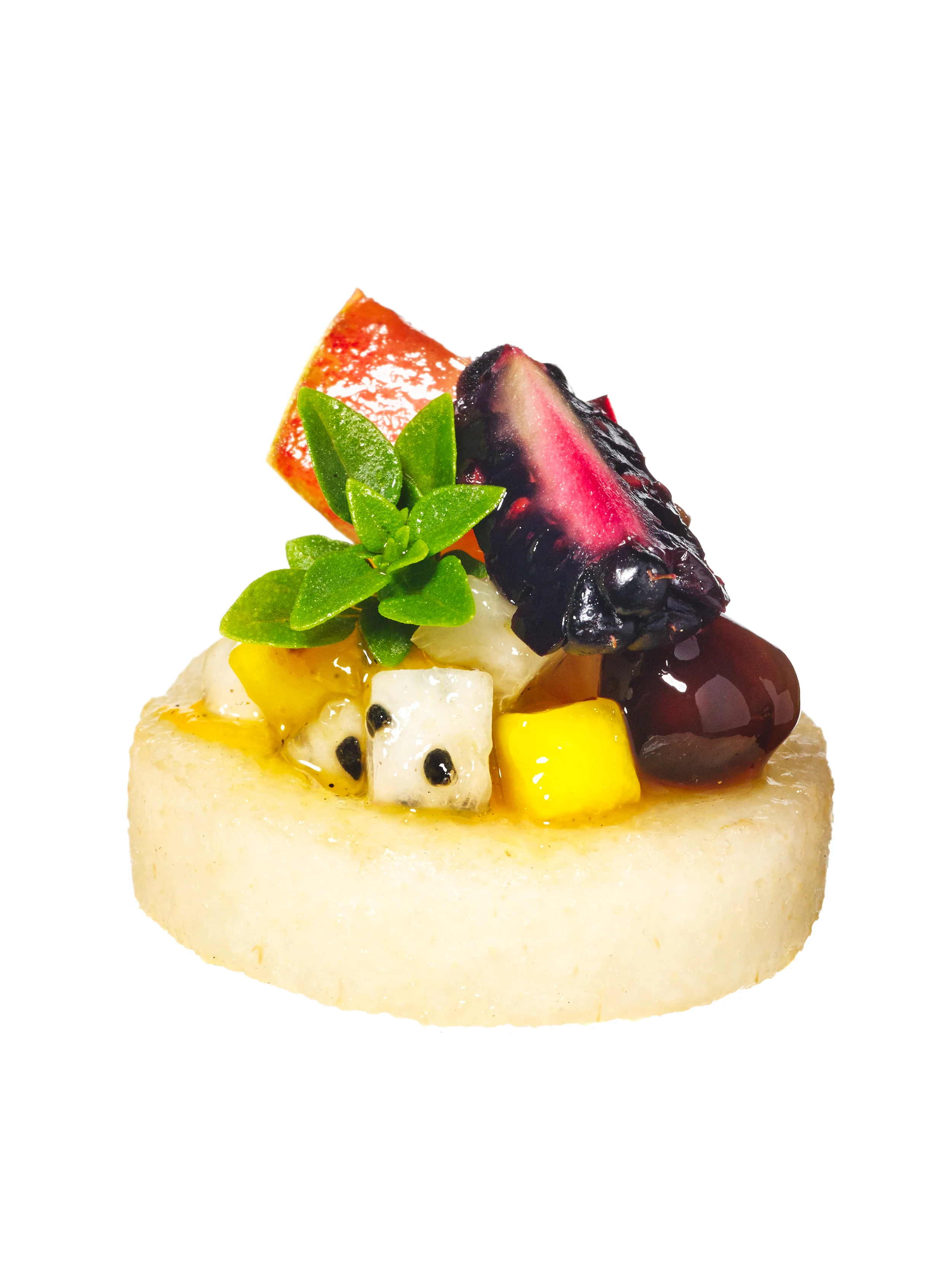 fruit jewels + elderflower canapés