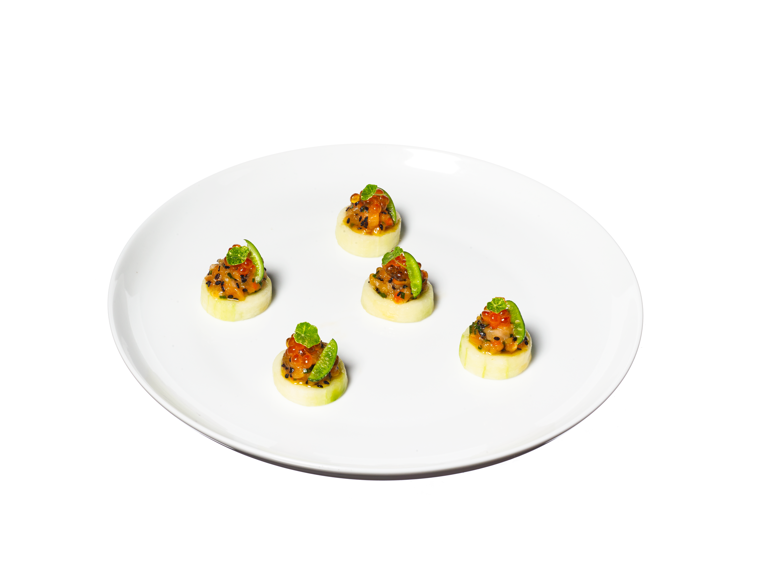 arctic char tartare canapés