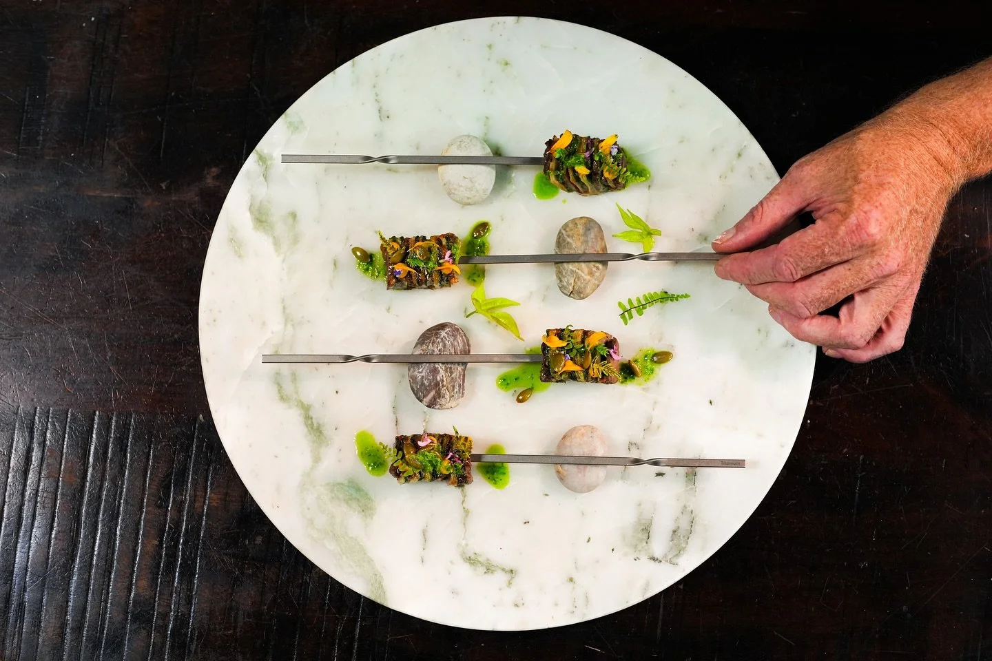 CARAMELIZED AUTUMN SQUASH SKEWERS
butternut + honeynut + sunchoke
bronze butter + chimichurri 

we&rsquo;re bringing skewers back (yeah)