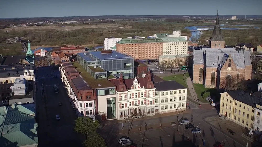 Flygfilm - Rådhuset Kristianstad