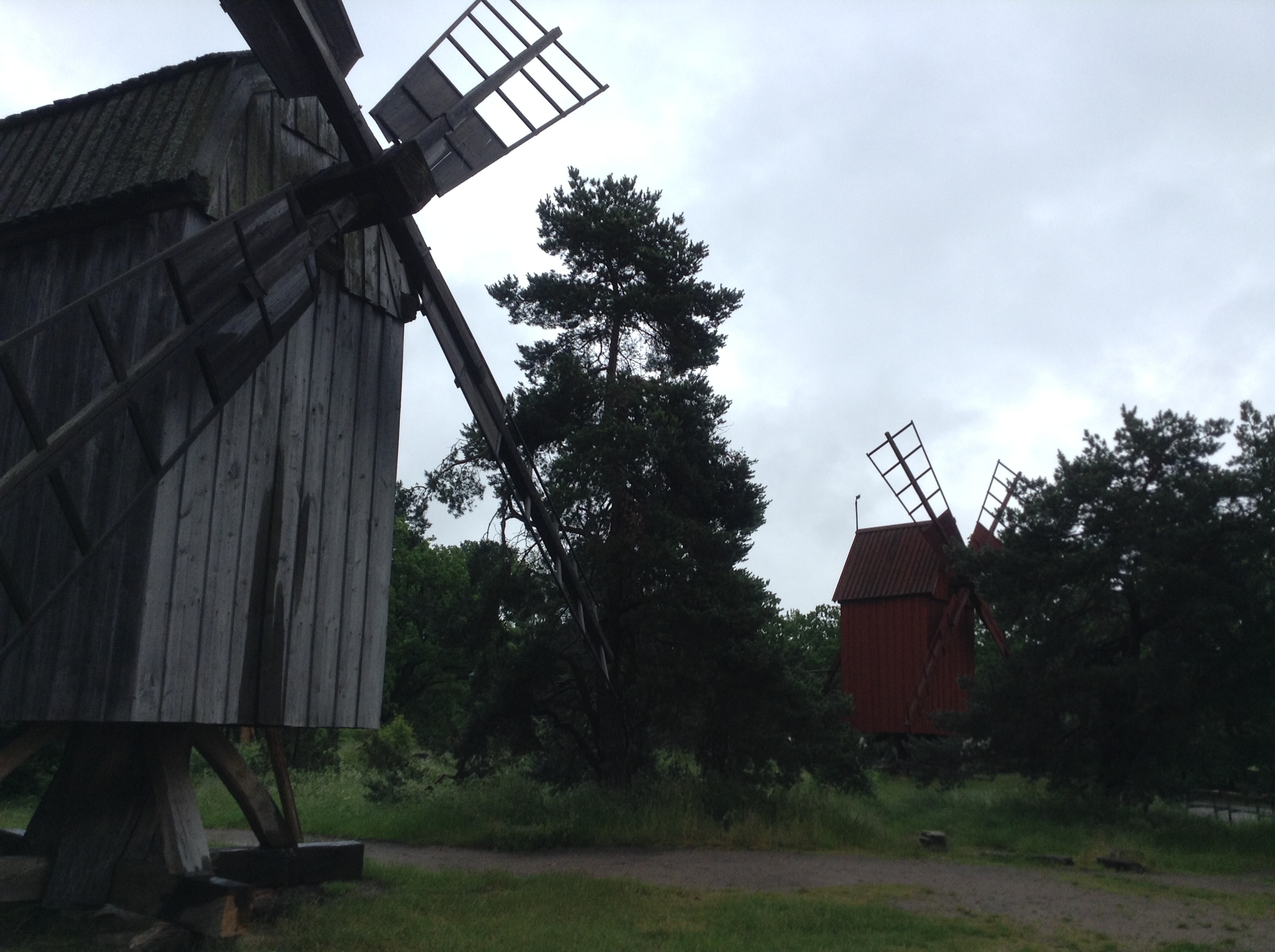 This includes a collection of functional windmills.