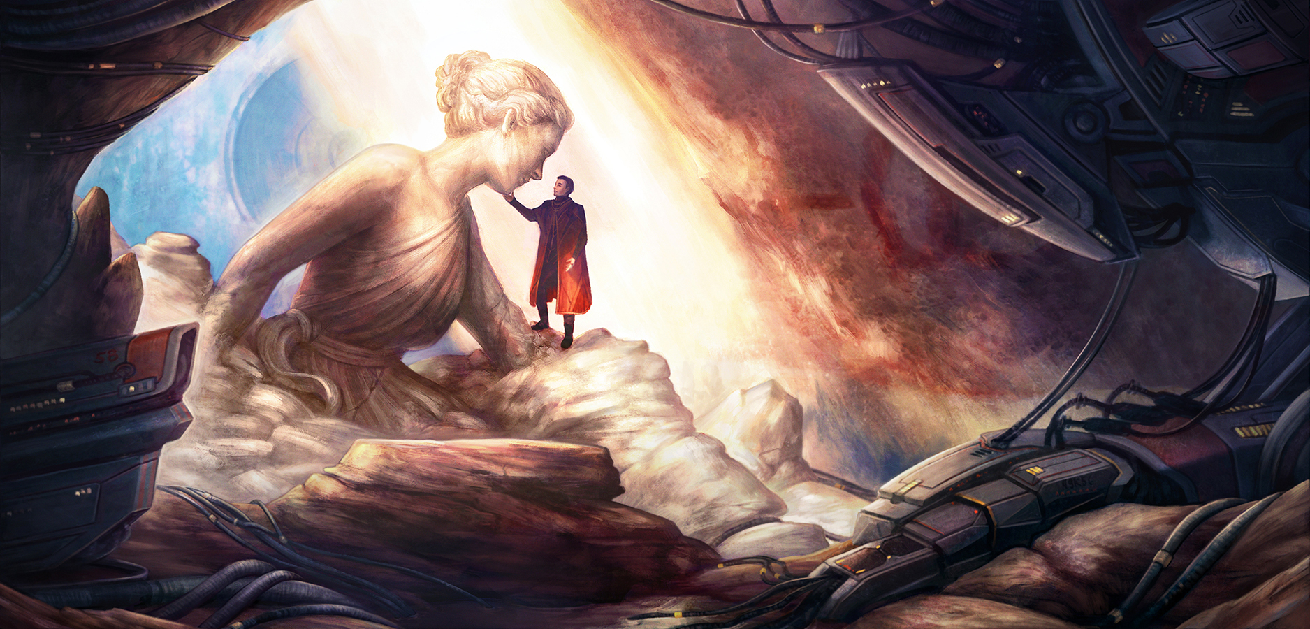 I am Ozymandias, look upon my works, ye mighty, and despair. Art by Jen Santos.