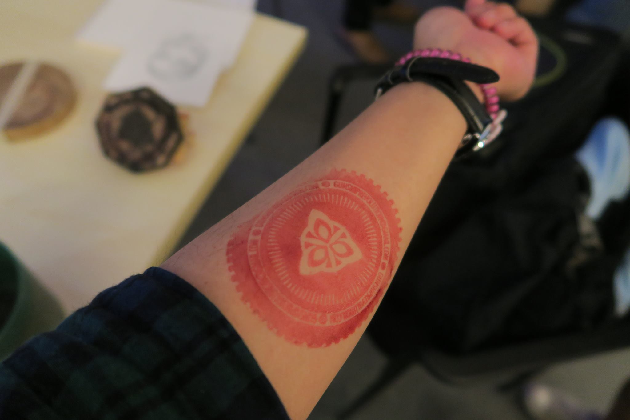Managing Director Emmanuel Javier immortalizes the event by leaving a (decidedly delible) mark.