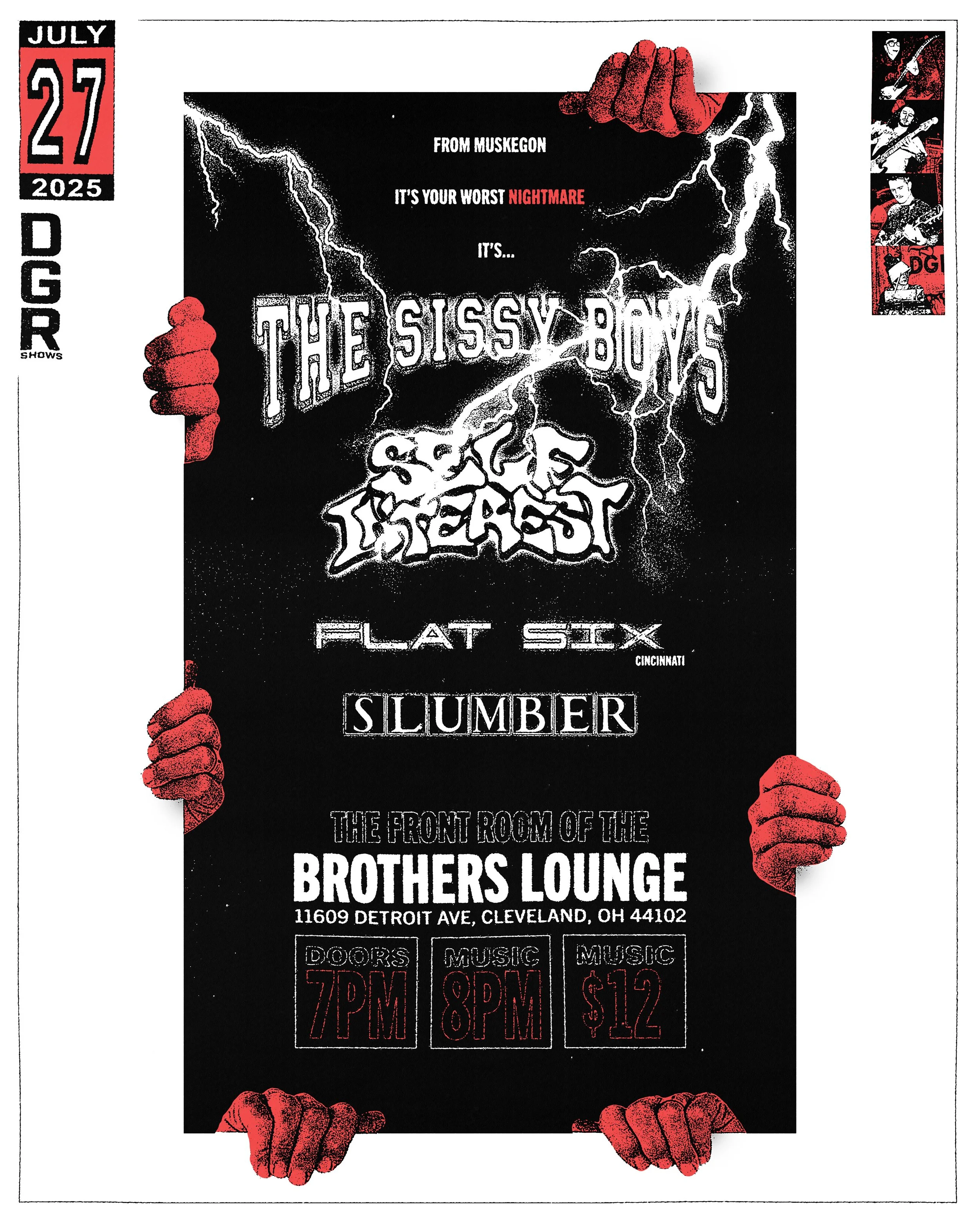 The Sissy Boys / Self Interest / Flat Six / Slumber