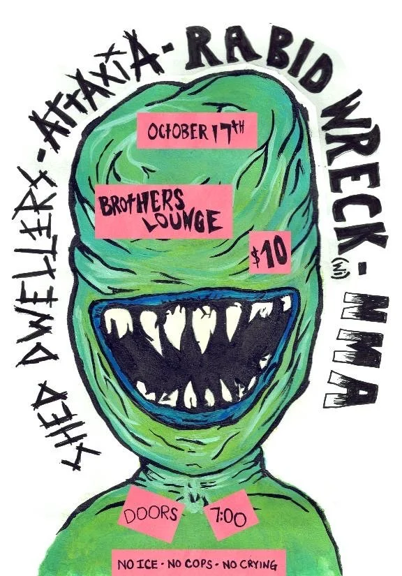 Attaxia / Shed Dwellers / Rabid Wreck / NMA