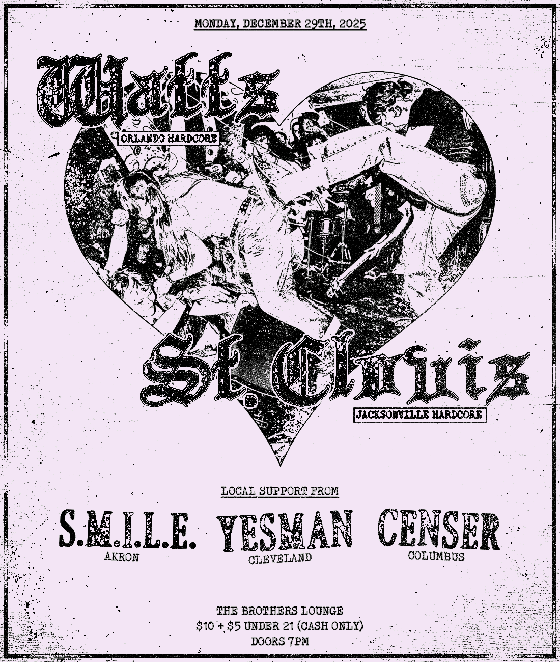 Watts / St. Clovis / S.M.I.L.E / Yesman / Censer
