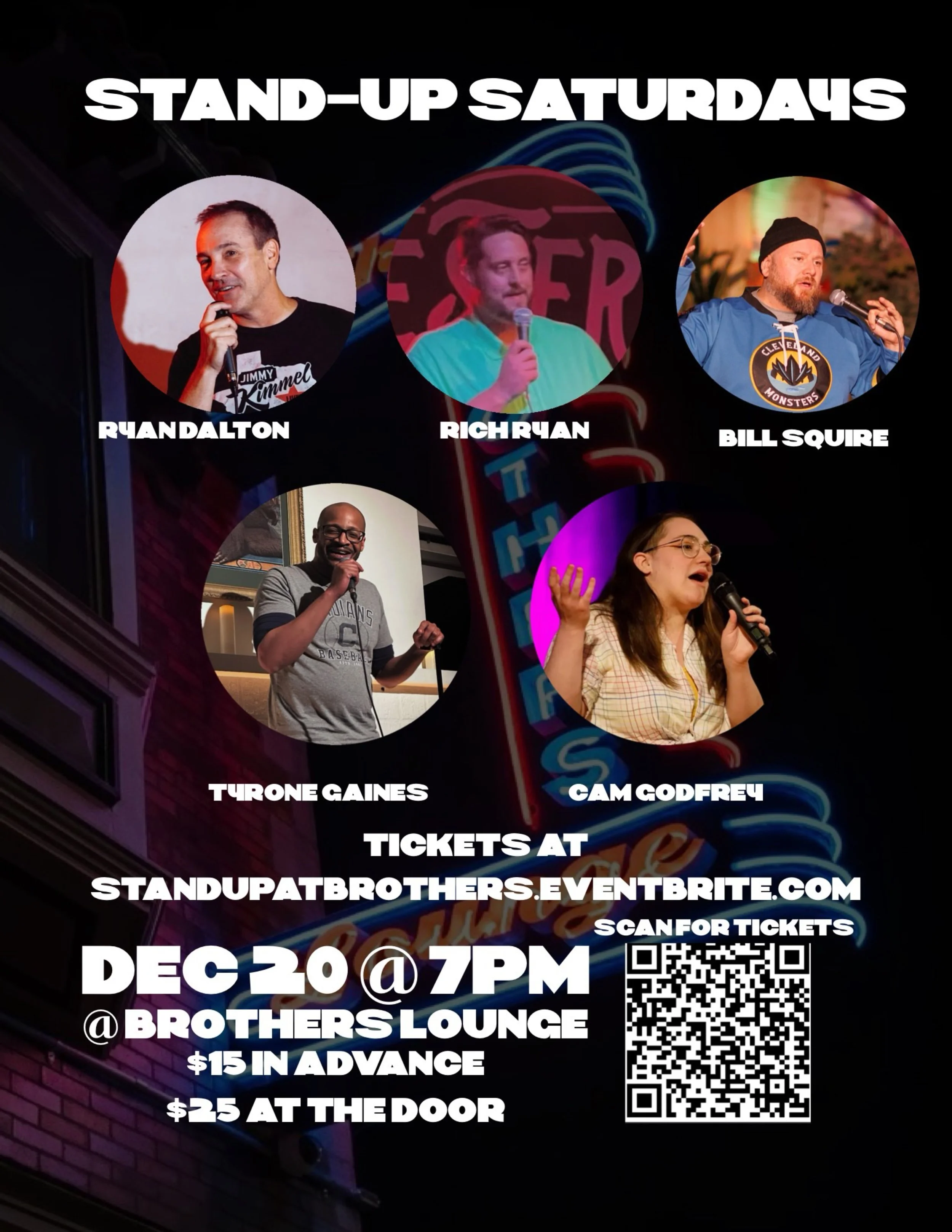 Stand Up Saturday w/ Bill Squire, Ryan Dalton, Rich Ryan, Tyrone Gaines, Cam Godfrey
