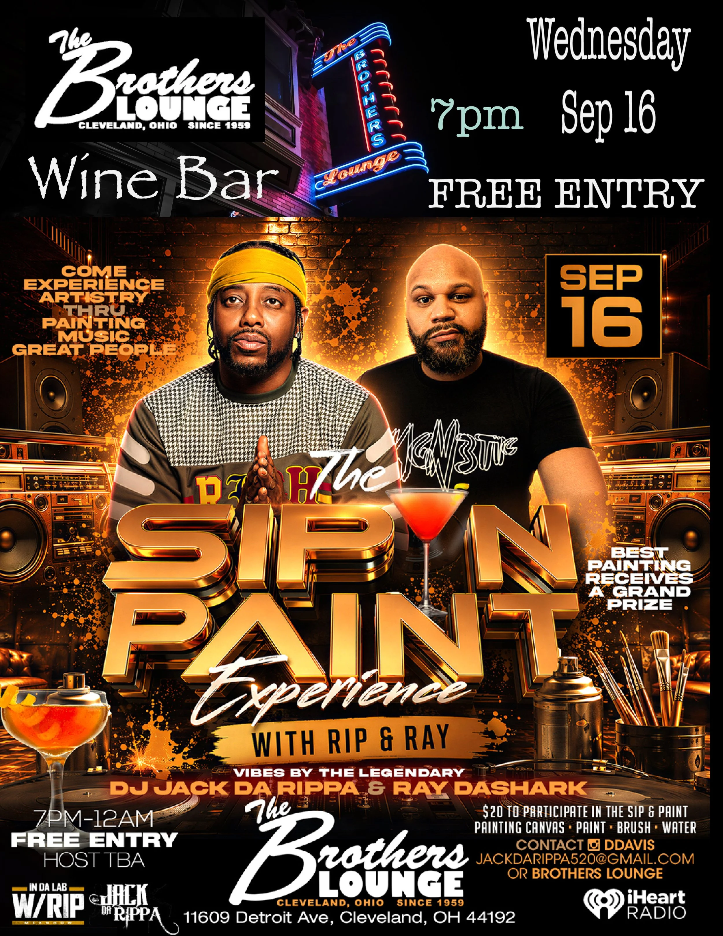 Sip N Paint w/ DJ Jack Da Rippa &amp; Ray DeShark
