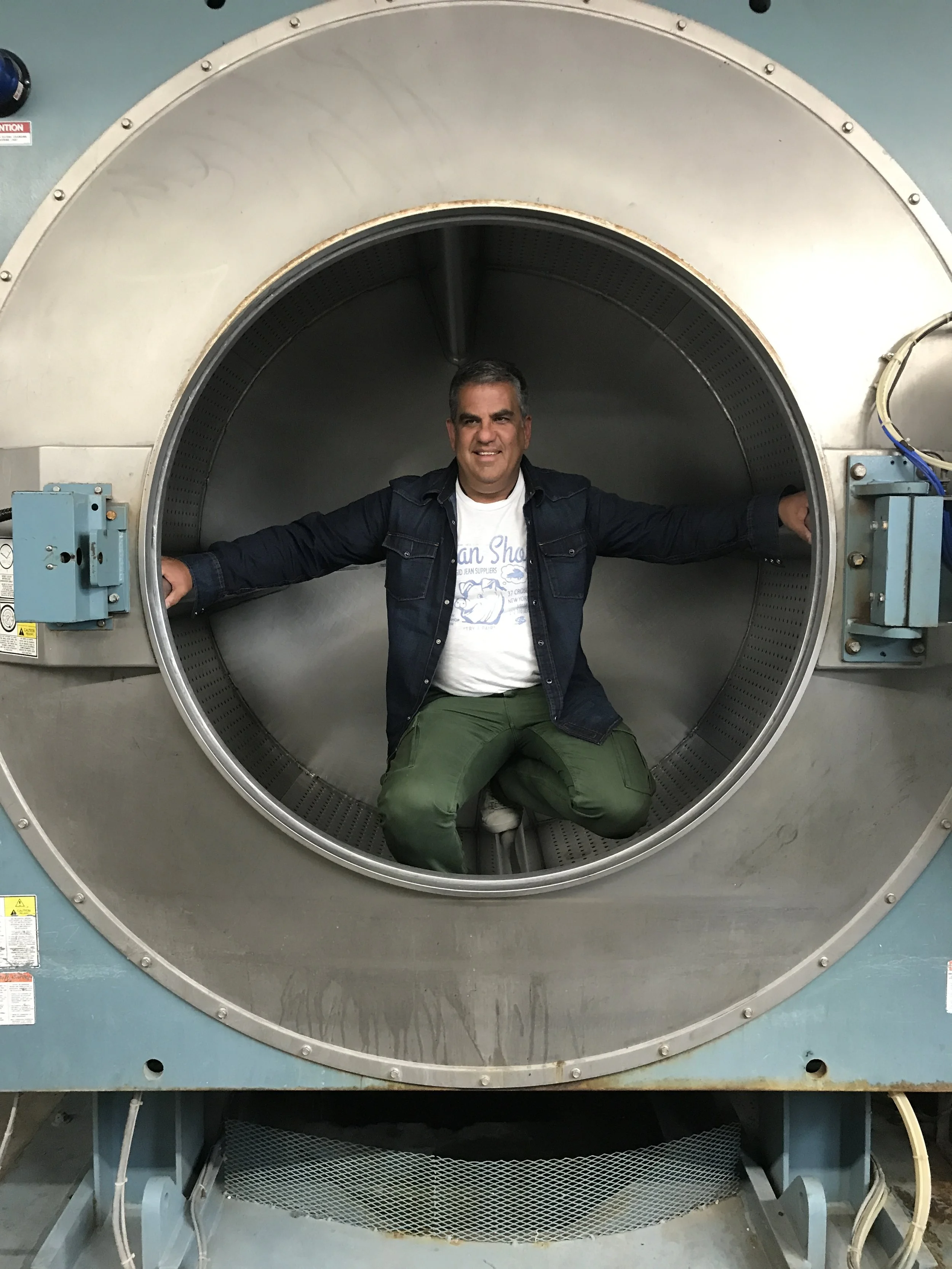 Eric Goldstein the owner and founder of Denimrepair.com Blue jeans repair, jean repair, repair jean, denim repair near me, jeans repair near me, match thread color repair, clean repair, invisible repair