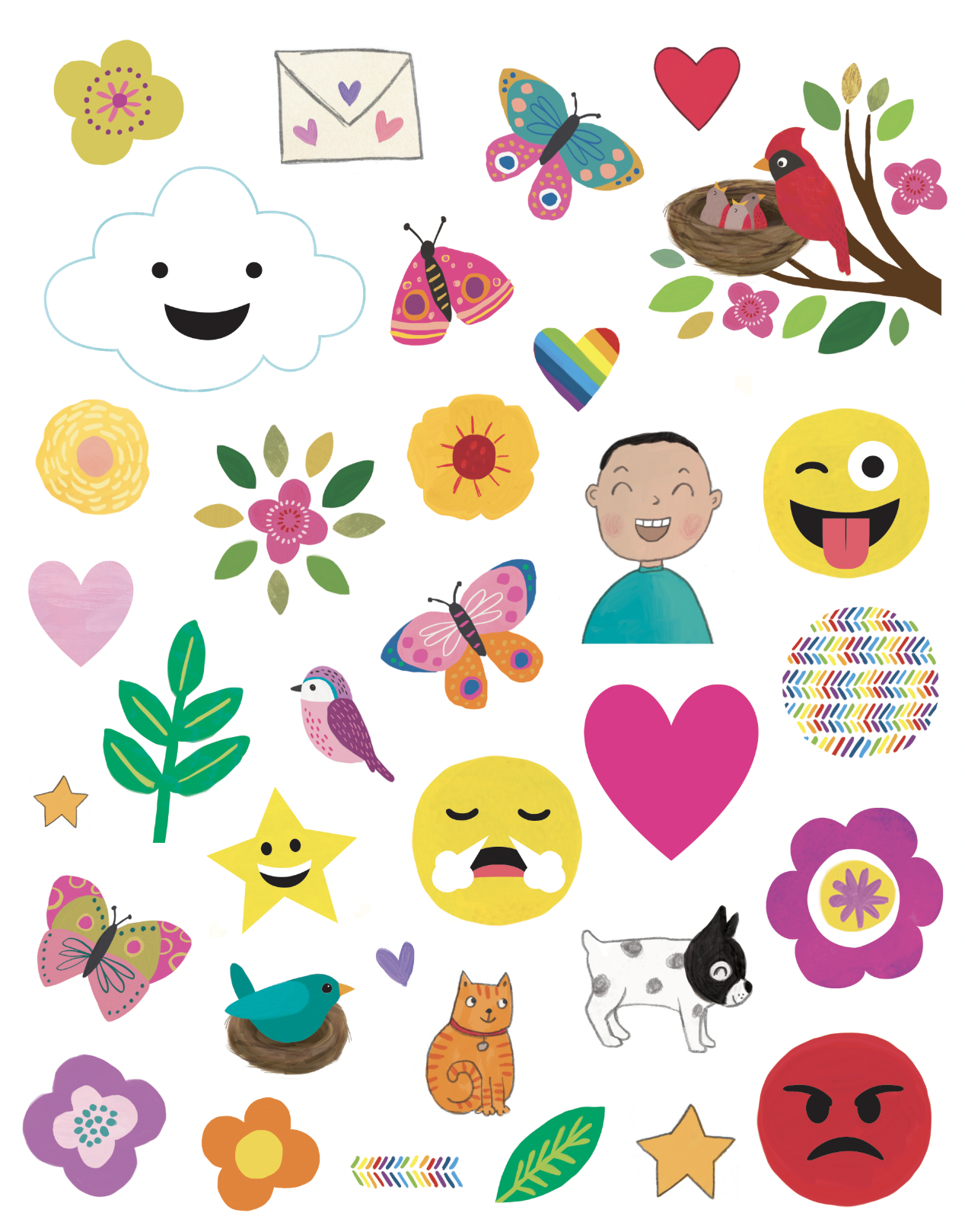 ILoveYouNearAndFar-activity-book-by-Bloomsbury-sticker-sheet-stickers-cat-dog-kid-butterfly-cloud-letter-heart-leaf-bird-nest-rainbow-flowers-faces-emotions-by-Lesley-Breen.png