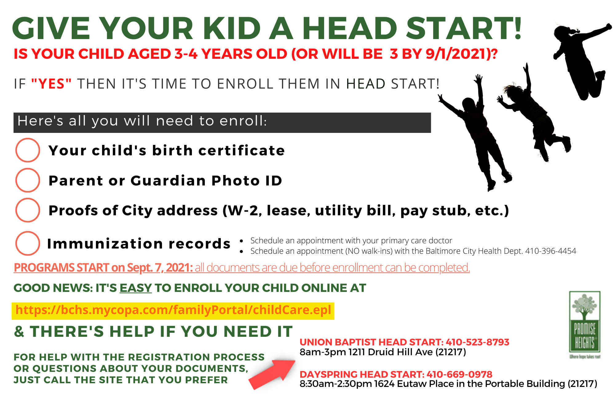 Summertime: It's Time to Enroll 3-4 Year-Olds in Head Start Programs!