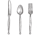 Tableware, silverware, flatware, cutlery, utensils … whatever you call it, we include it for your party.