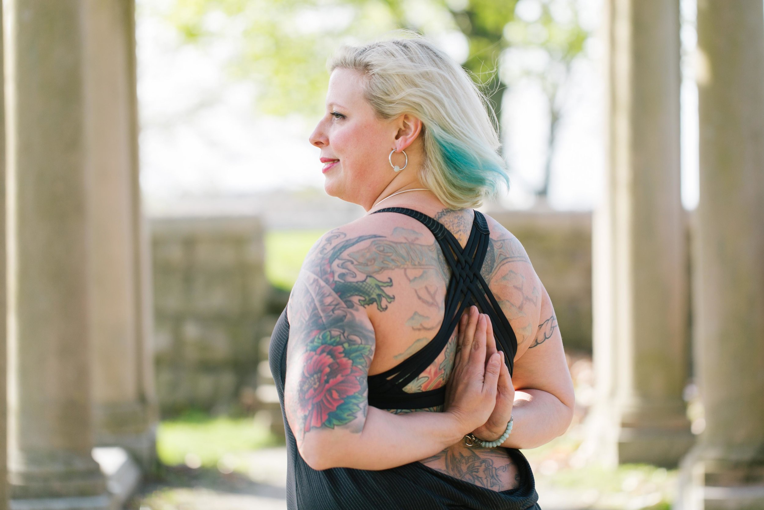 Jenny found yoga on a paddleboard. The physical exercise initially brought her to a regular practice, but like many others, a path to stress relief and mind body connection has strengthened her connection to yoga. She still loves to do yoga on her paddleboard, or in nature, or any unconventional setting, as well as in the studio. She has had the good fortune to study with some inspiring teachers, and hopes to do the same for others. Jenny is a 200hr RYT, she wants you to have a good time moving your body, and leave her class feeling uplifted and inspired to travel your journey through life with ease and wonder.