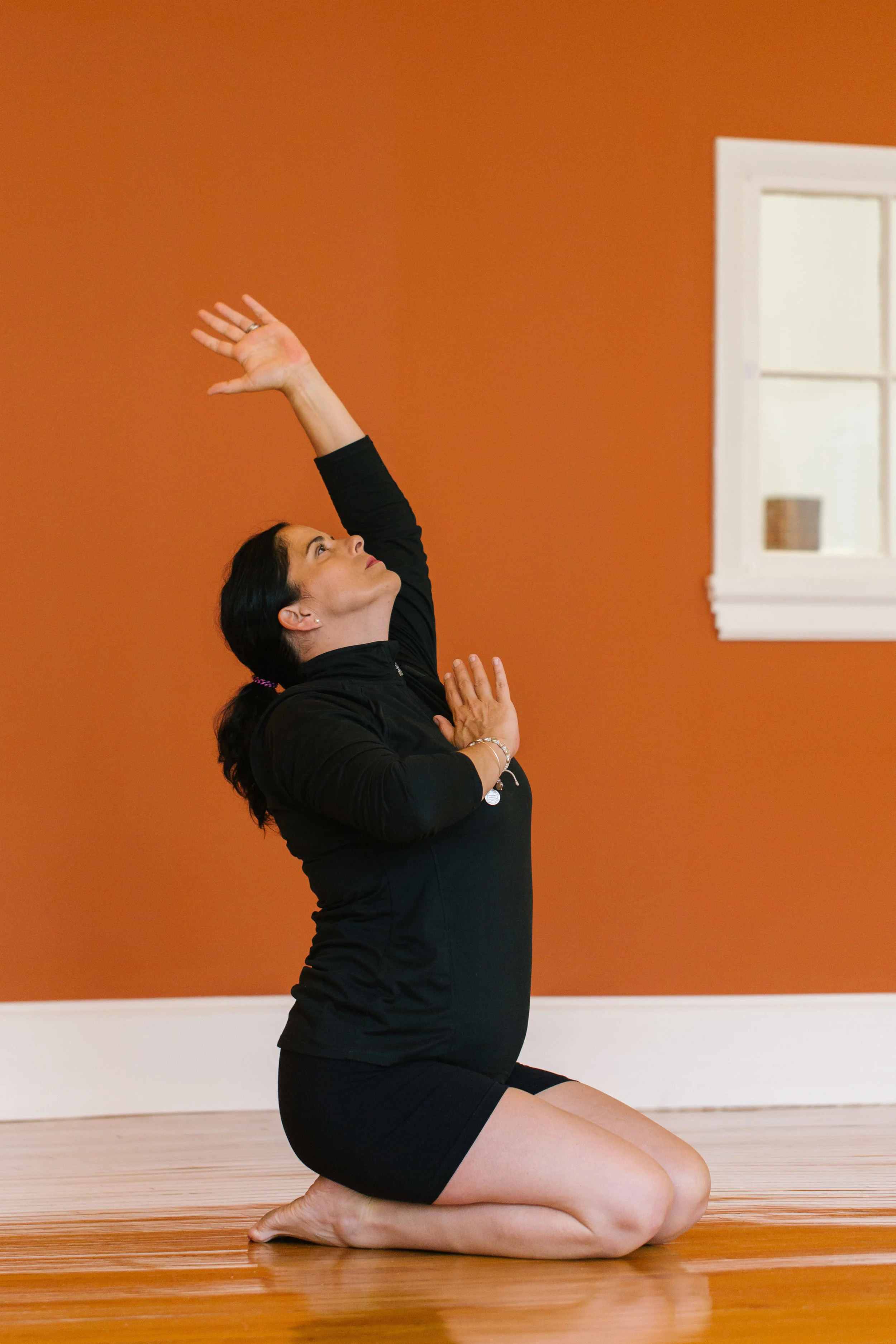 “More than a few times in my life I’ve had to be put back together again. During all those major milestones, yoga has always been an integral element in my healing and feeling whole. I practice yoga to live. I teach yoga because I think it offers something for everyone.” Kris has practiced yoga for the past 15 years at various studios throughout Boston and the South Shore. She truly believes yoga is for everyone and loves to be around when someone who may take a yoga class once a week as a stress reliever or a workout realizes they do indeed have “a yoga practice”. This happens when one’s actions on the mat vibrates into what they do off the mat, infusing itself into their everyday lives. You simply can’t prevent the two worlds from meeting and when they do – it’s amazing to witness. When this moment happened for Kris, she felt compelled to share it with others and teach yoga for everyday life. Kris offers a thoughtful, deliberate, powerful class with something for all levels. Kris is humbled to share her passion for yoga with others. Kris completed her 200 hour Yoga Teacher Training certification course under Nicole Burrill and Tim Kelleher.