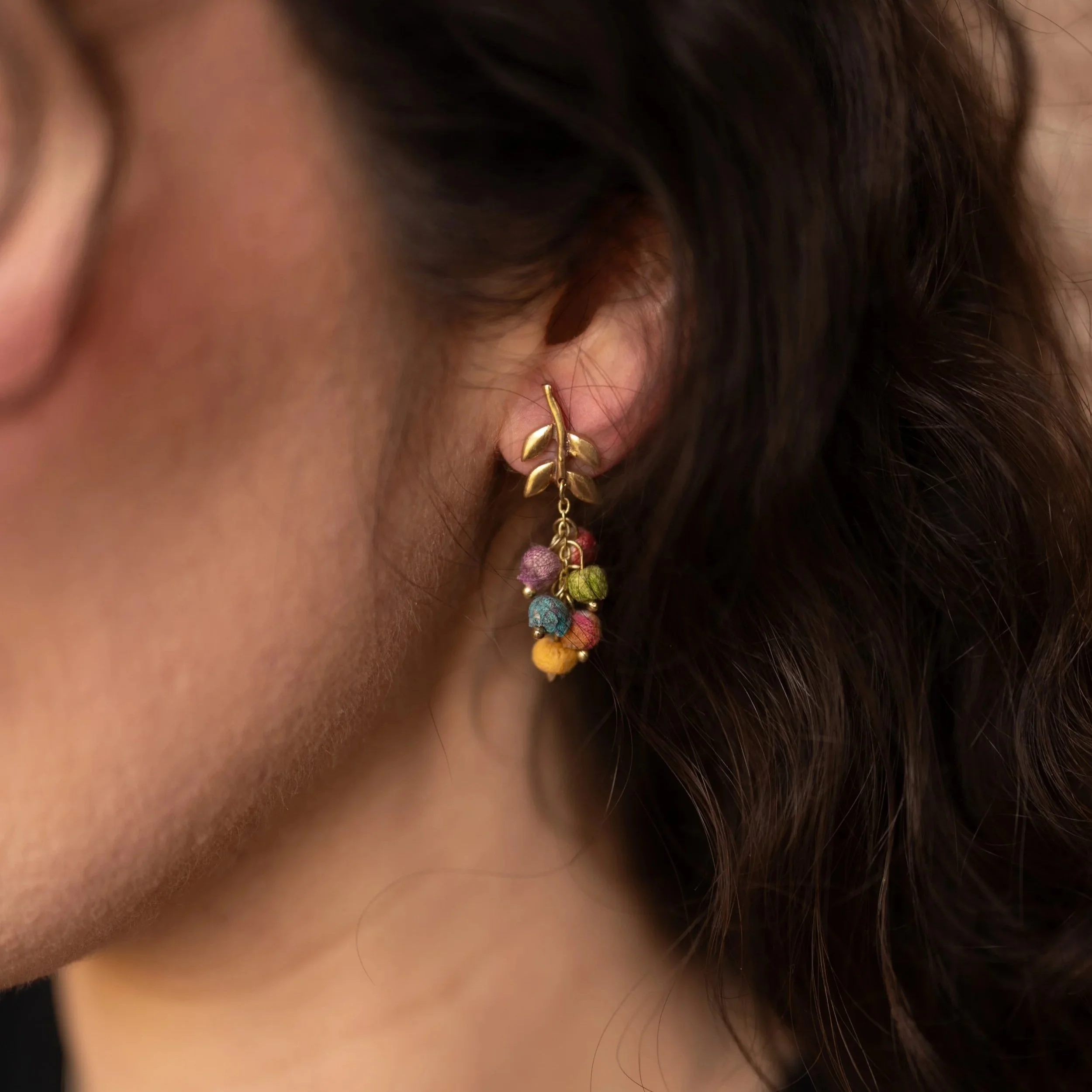 Indian Autumn Leaves Earrings