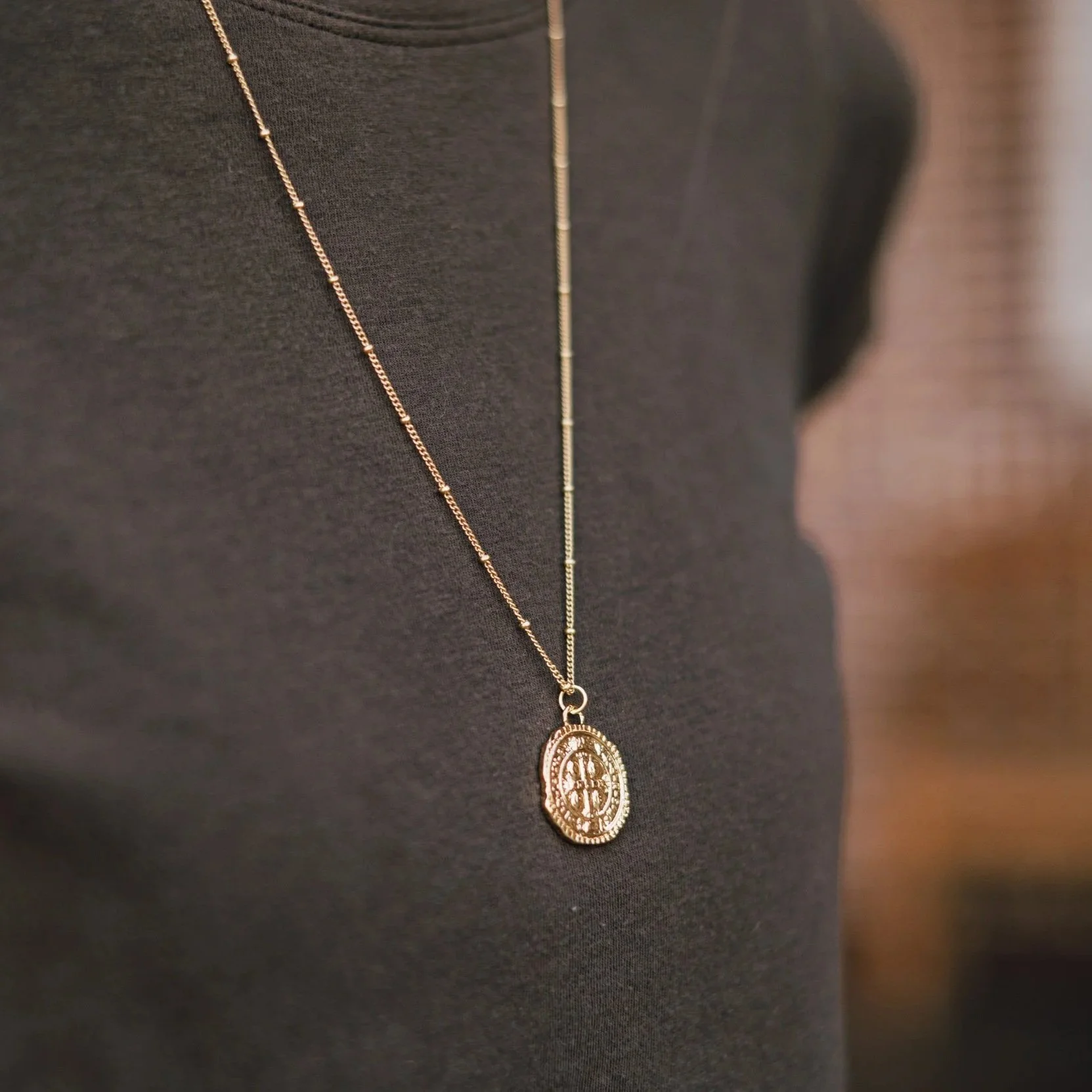 Cambodian Pressed Seal Necklace