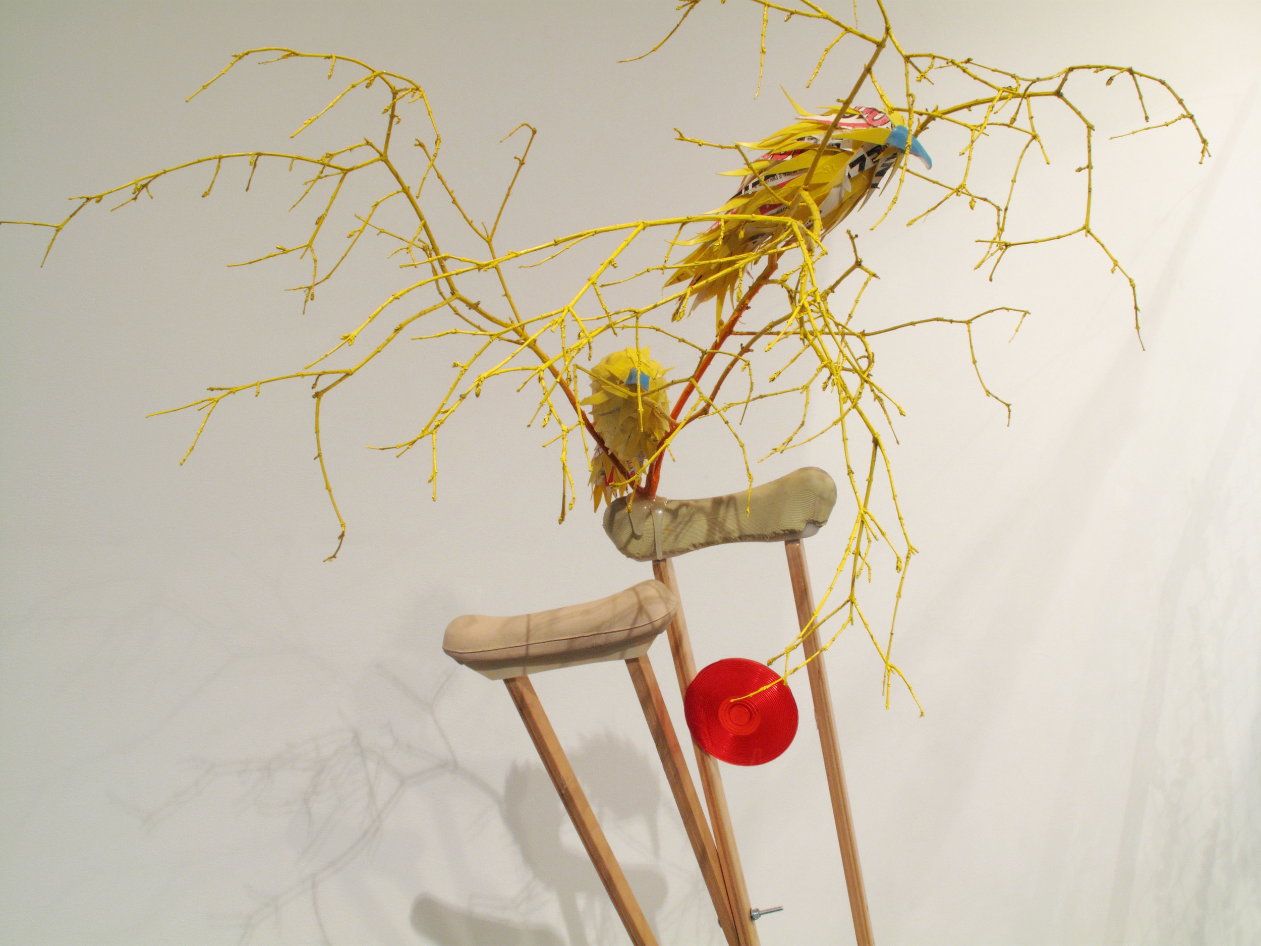 Self-Portrait , 2008 mixed media, 76 x 17 x 23 1/2 inches