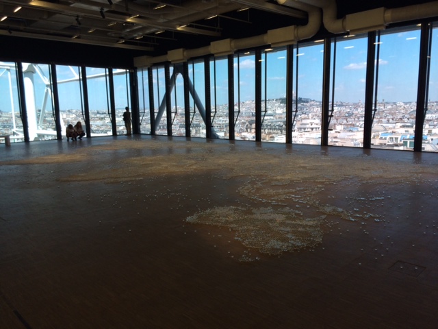 Mona Hatoum inside Pompidou