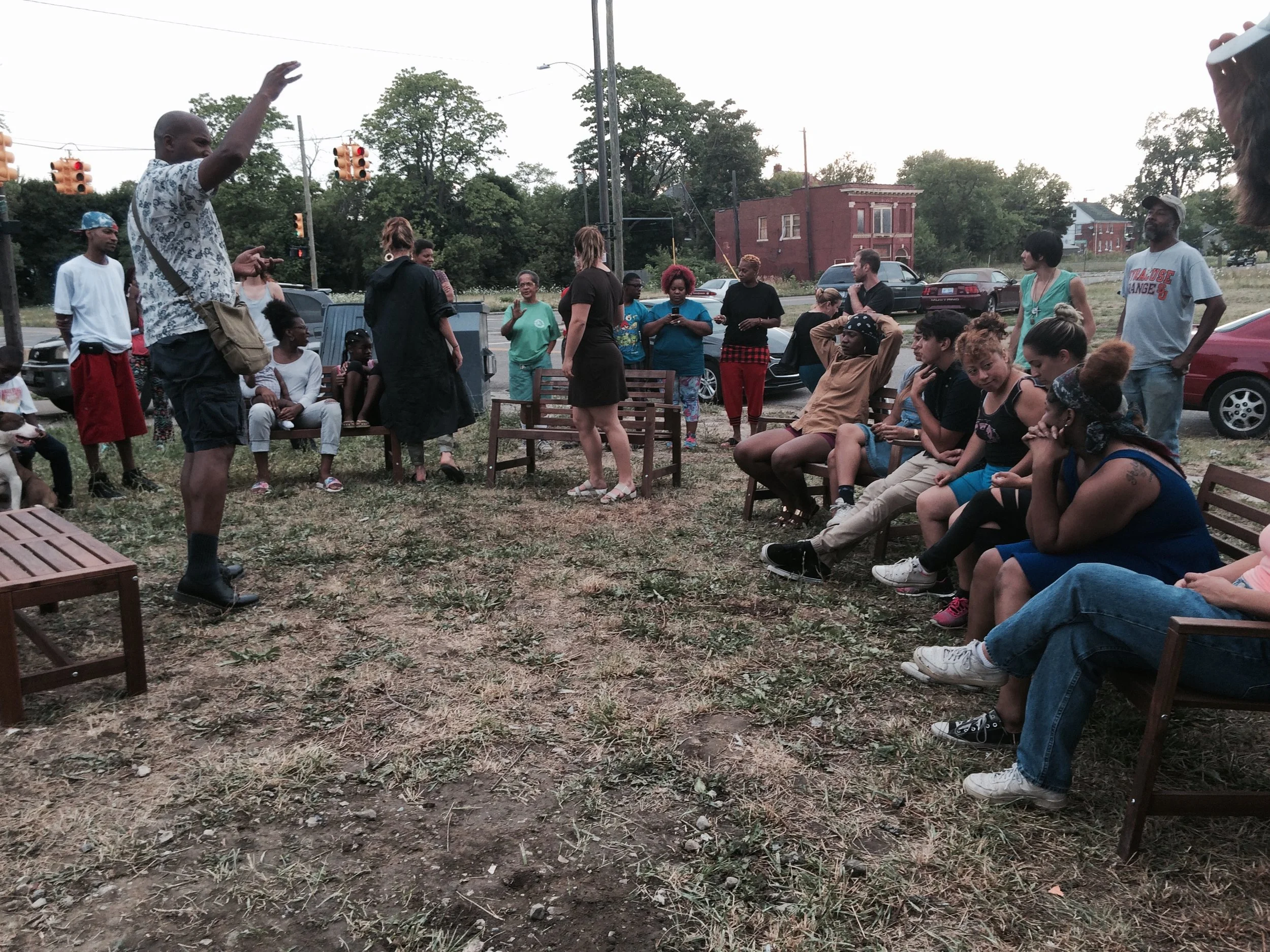 and Did some theatre work in the community