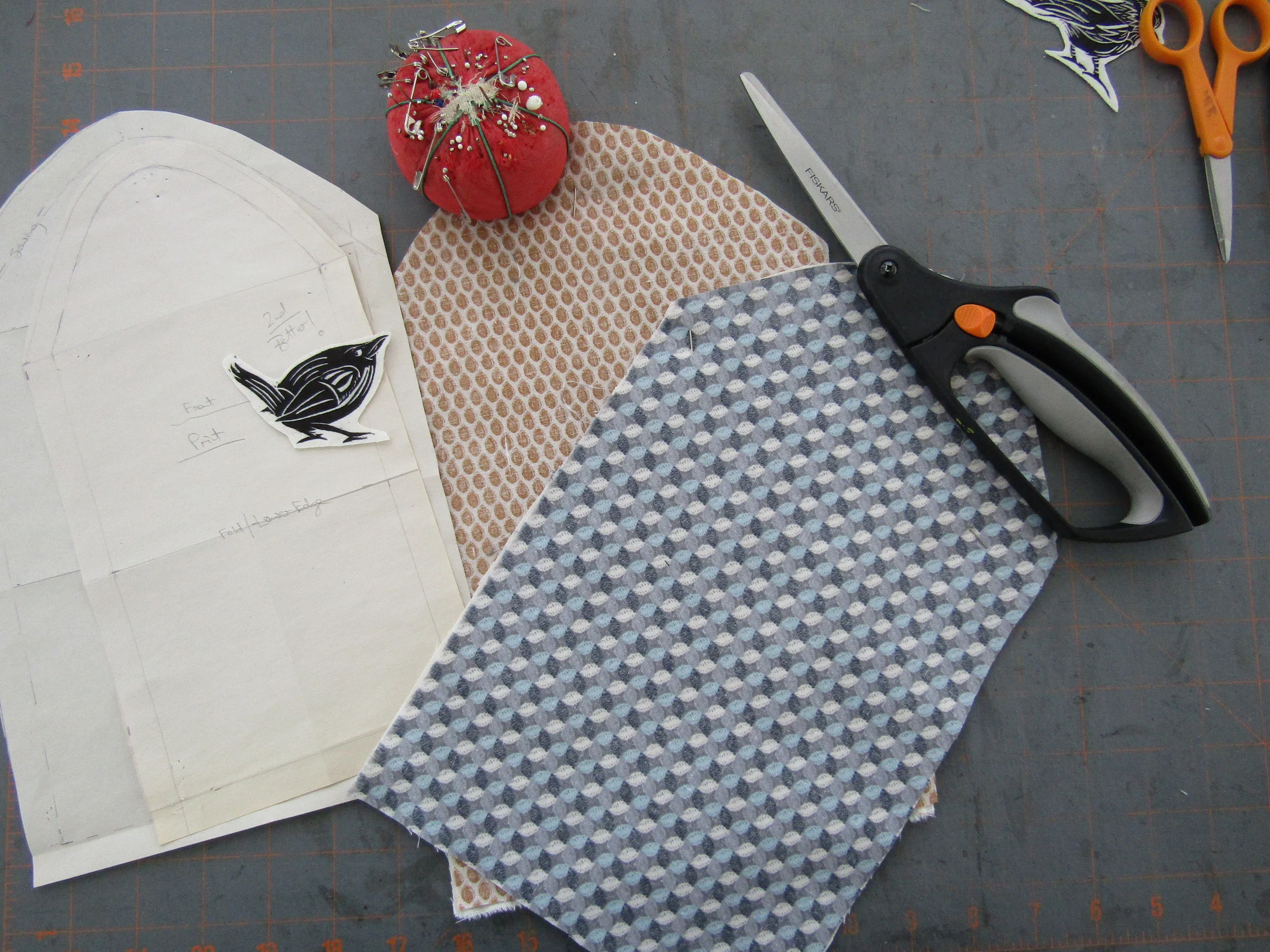 Cutting out and playing around with placement.