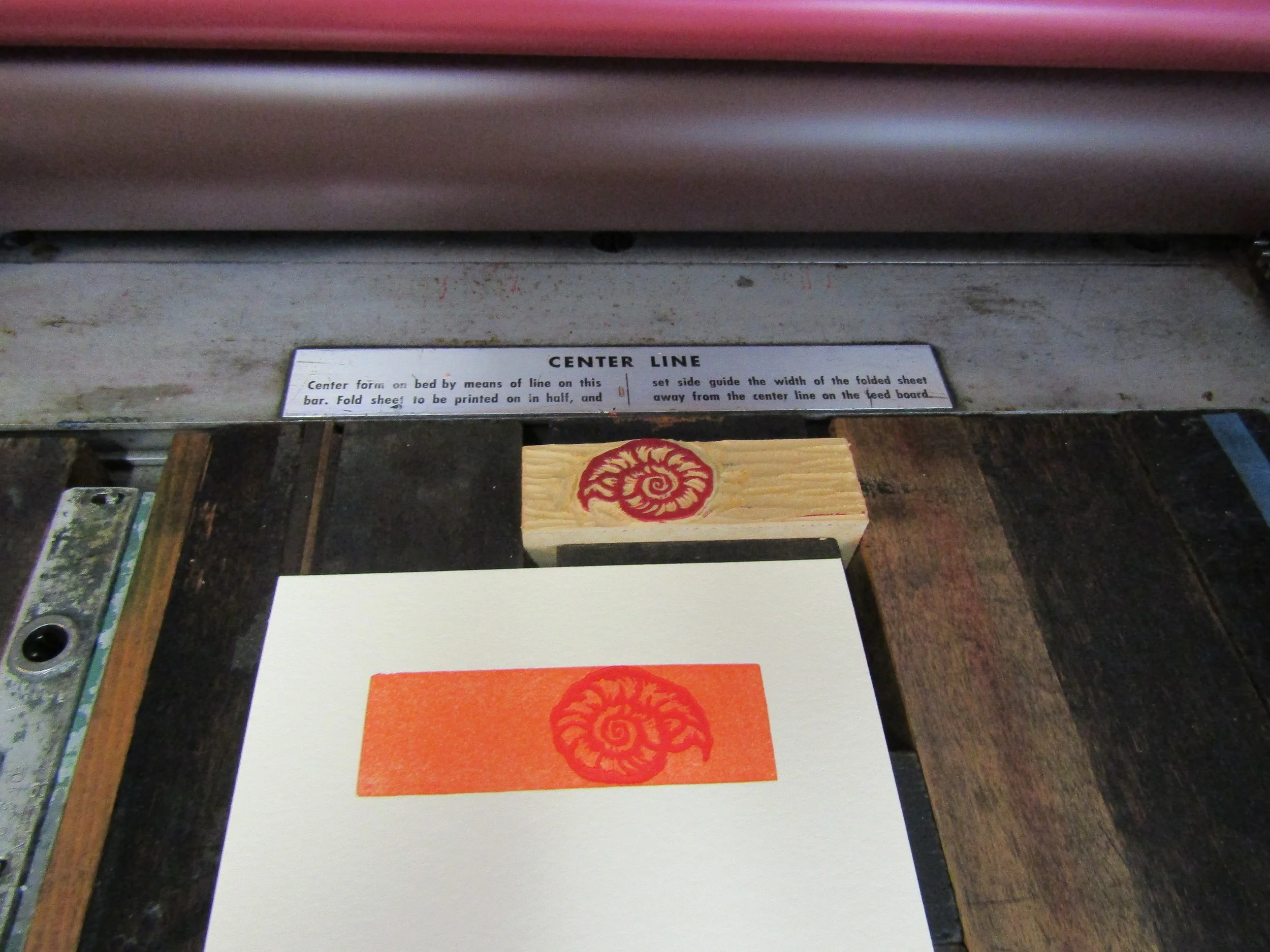 I printed the shell on a small mat of orange. 