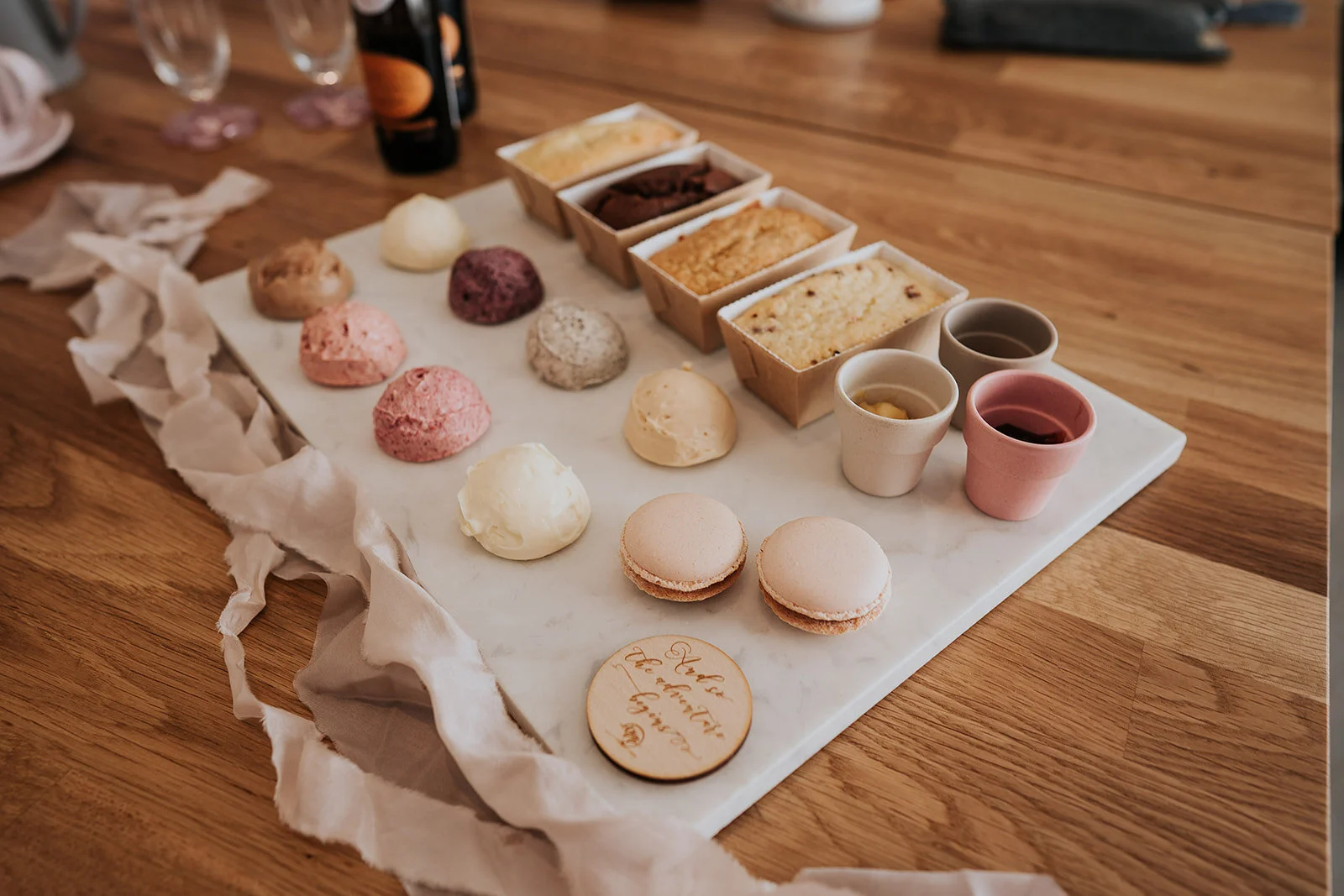Modern Creative Wedding Cakes Manchester Cheshire gluten-free-wedding-cake-tasting-box-pick-up-only-sugar-lab-bake-shop