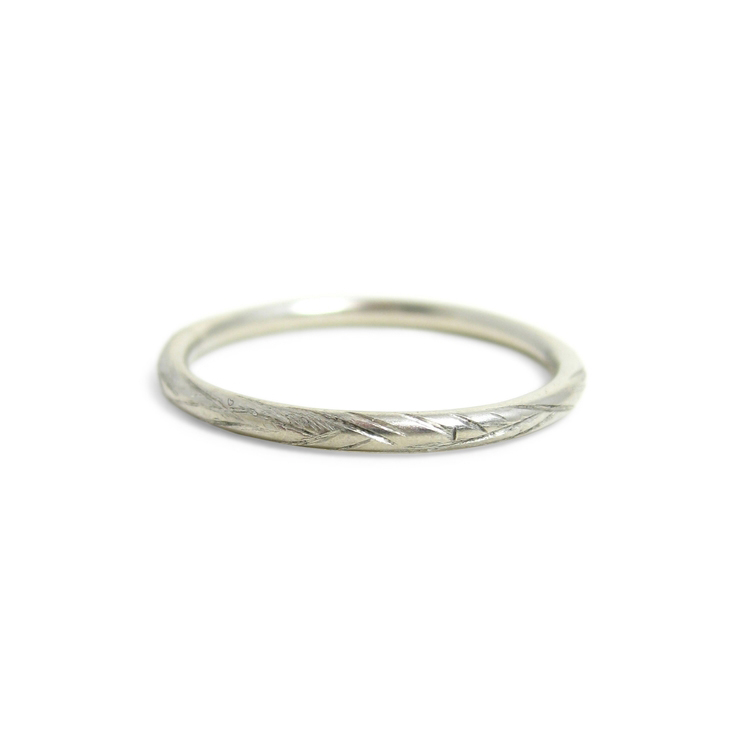 Recycled palladium wedding ring | Thin wedding ring | eco friendly wedding ring | Made in San Francisco | Sharon Z Jewelry | Sharon Zimmerman